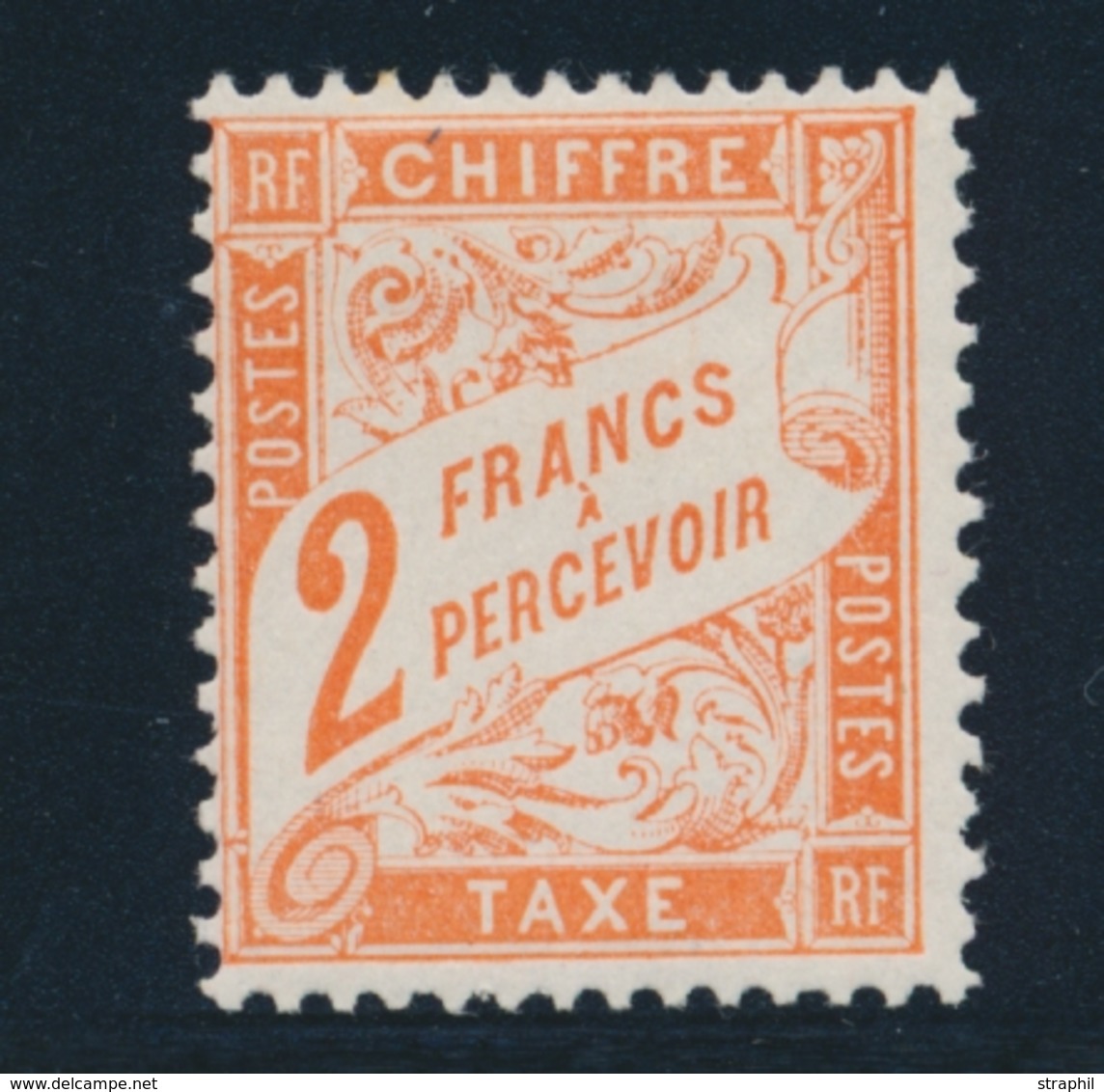 * TIMBRES TAXE - * - N°41 - 2F Orange - TB - 1859-1959 Mint/hinged