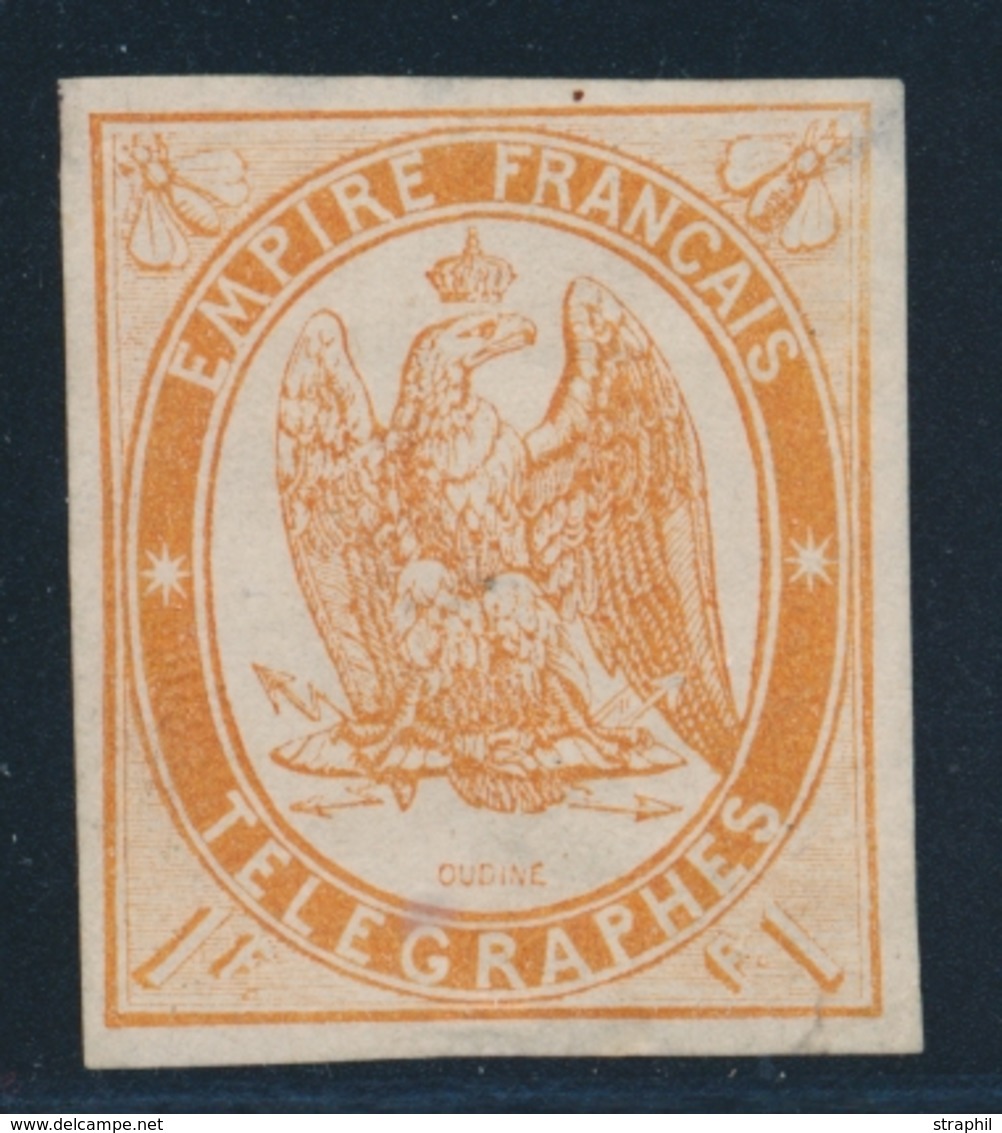 (*) TIMBRES - TELEGRAPHE - (*) - N°3 - 1F Orange - TB - Telegraph And Telephone