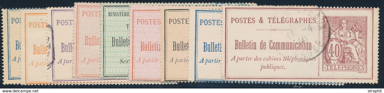 O TIMBRES - TELEPHONE - O - N°4, 6, 18, 22/4, 26/7 - TB - Telegraph And Telephone