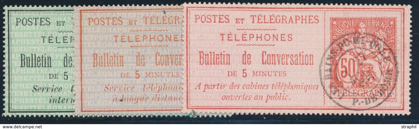 (*) TIMBRES - TELEPHONE - (*) - N°9/11 - TB - Telegraph And Telephone