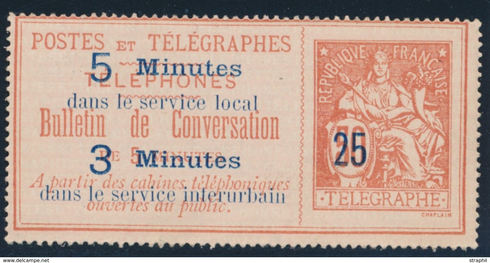 (*) TIMBRES - TELEPHONE - (*) - N°14 - TB - Telegraph And Telephone