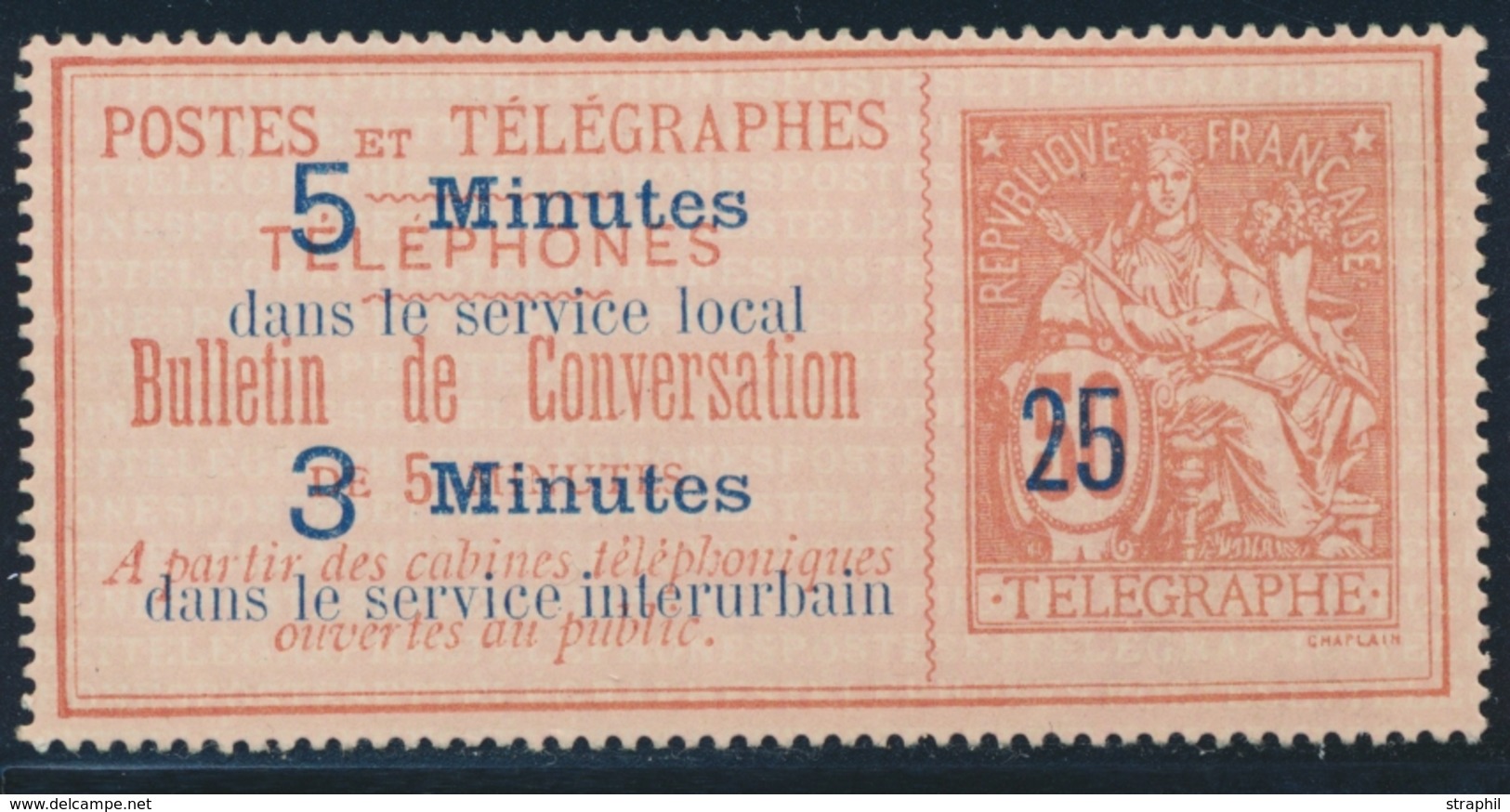 (*) TIMBRES - TELEPHONE - (*) - N°14 - TB - Telegraph And Telephone