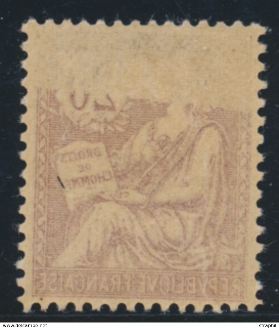 ** VARIETES - ** - N°126b - 20c Brun Lilas - Recto-verso - TB - Unused Stamps