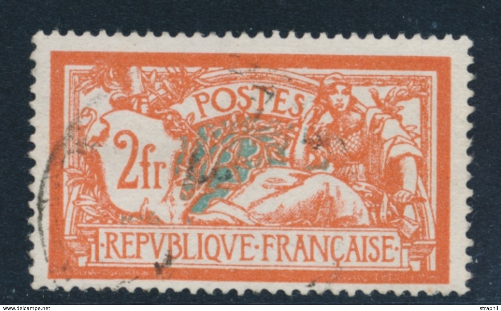 O VARIETES - O - N°145c - écusson Cassé - Signé Calves - TB - Unused Stamps