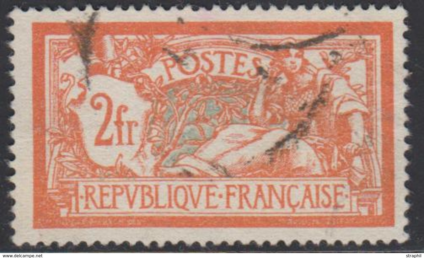O VARIETES - O - N°145c - Ecusson Cassé - TB - Unused Stamps