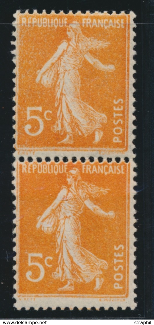 ** VARIETES - ** - N°158 - Impression S/Raccord - Paire Verticale - TB - Unused Stamps