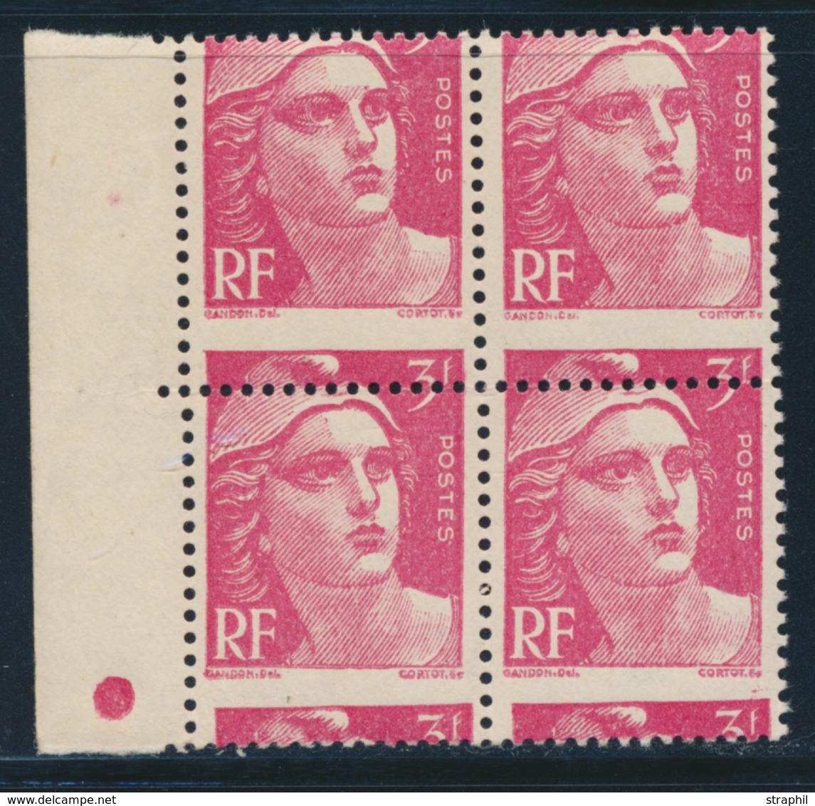 ** VARIETES - ** - N°716 - Bloc De 4 - Piquage à Cheval - TB - Unused Stamps