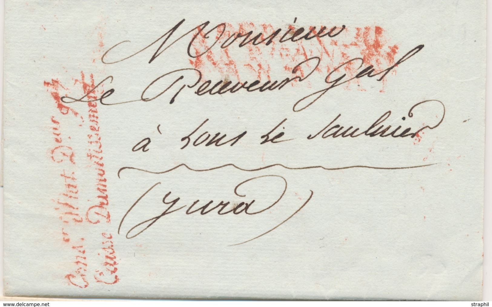 LAC FRANCHISES - LAC - Cons. D'Etat Deux Gal. Caisse D' Amort. (Rge) S/Pli Du 21 Sept. 1807 Du Conseiller D'Etat - Pr Lo - 1801-1848: Vorläufer XIX