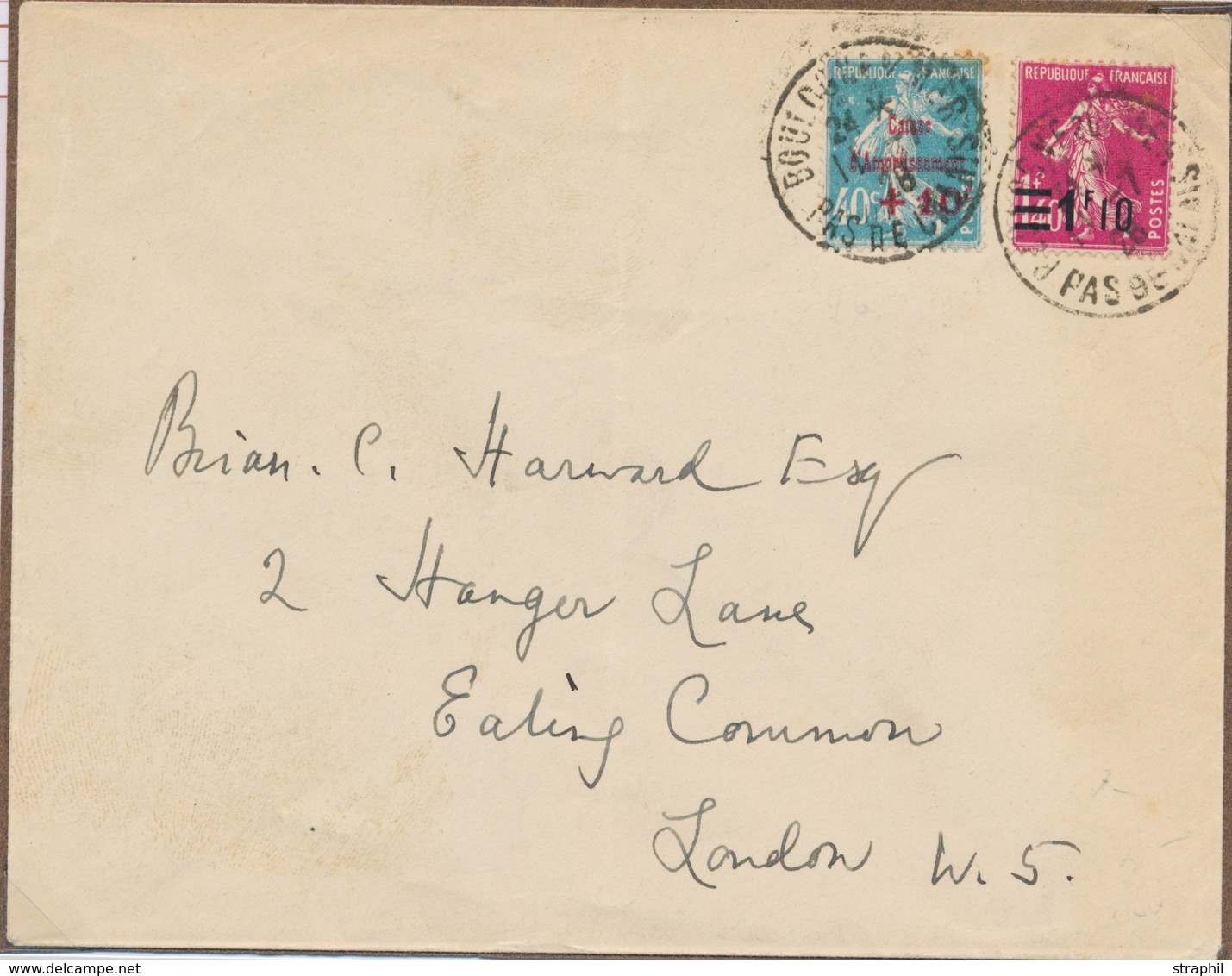 L CA Sur Lettre - L - N°246 Et N°228 - Obl. Boulogne S/Mer 11/7/28 - TB - Covers & Documents