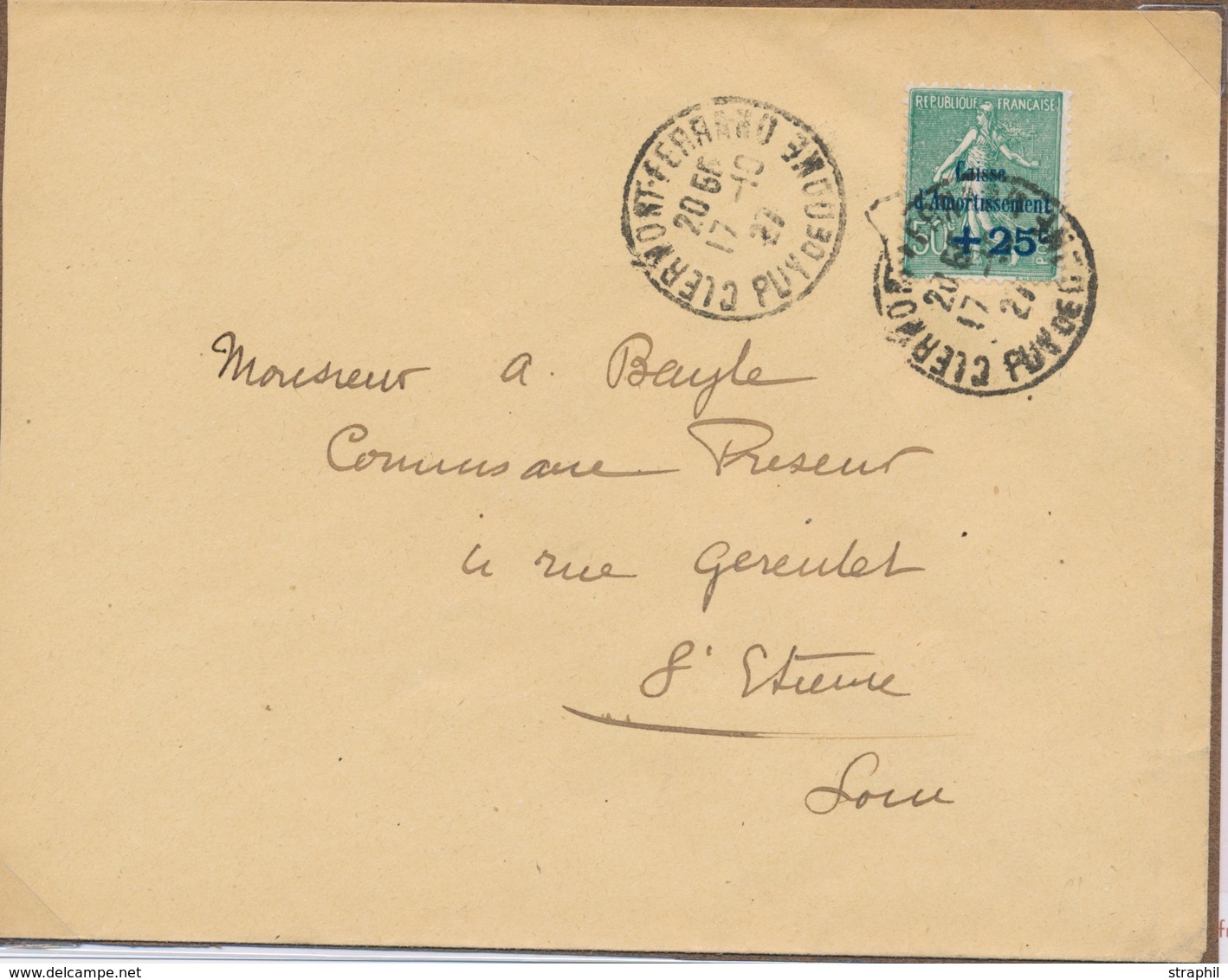 L CA Sur Lettre - L - N°247 (x6) - Obl. Clermont Ferrand - 17/10/27 - TB - Briefe U. Dokumente