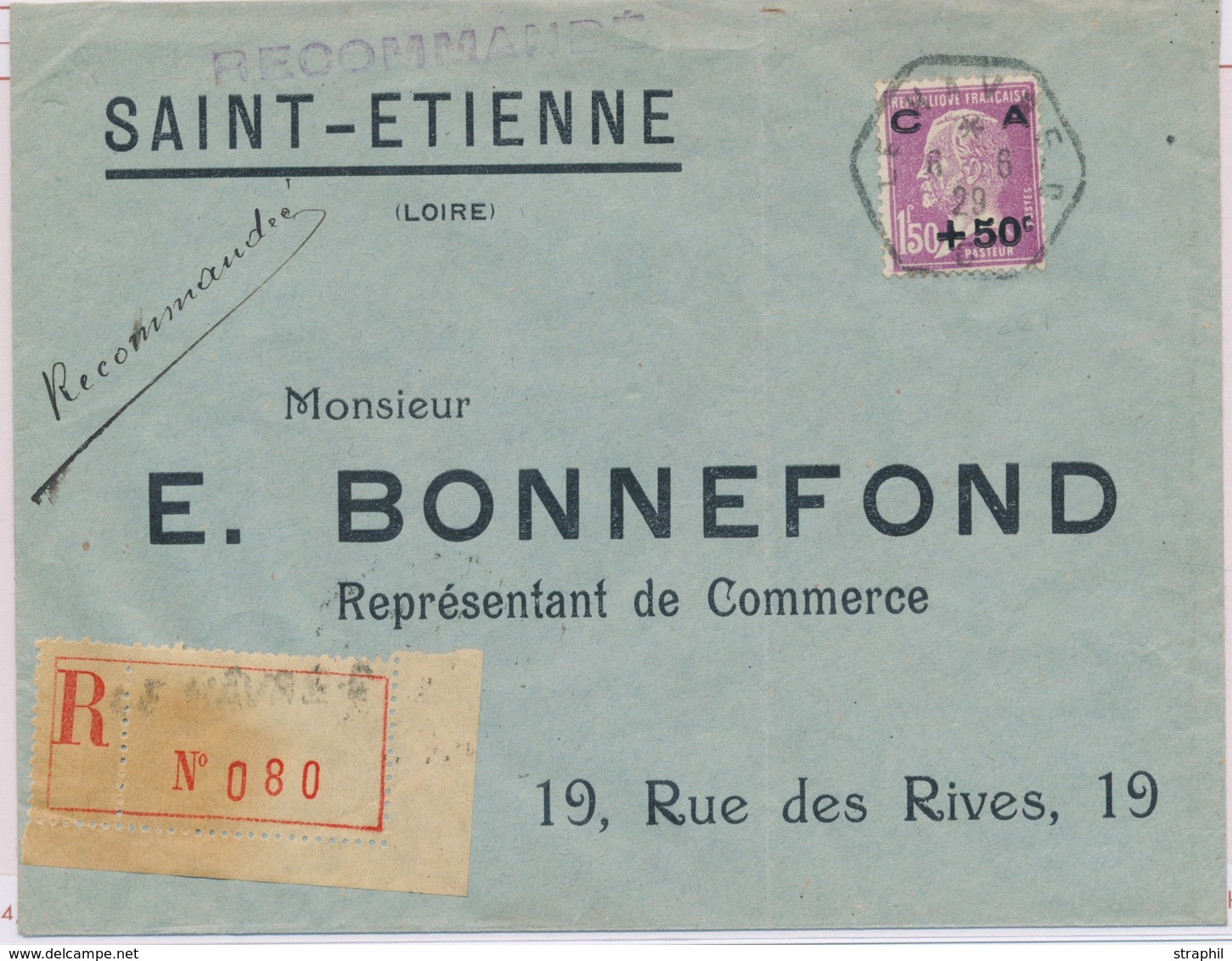 L CA Sur Lettre - L - N°251 - Obl Hexagonale - Le Havre 6/6/29 S/recom. - TB - Briefe U. Dokumente