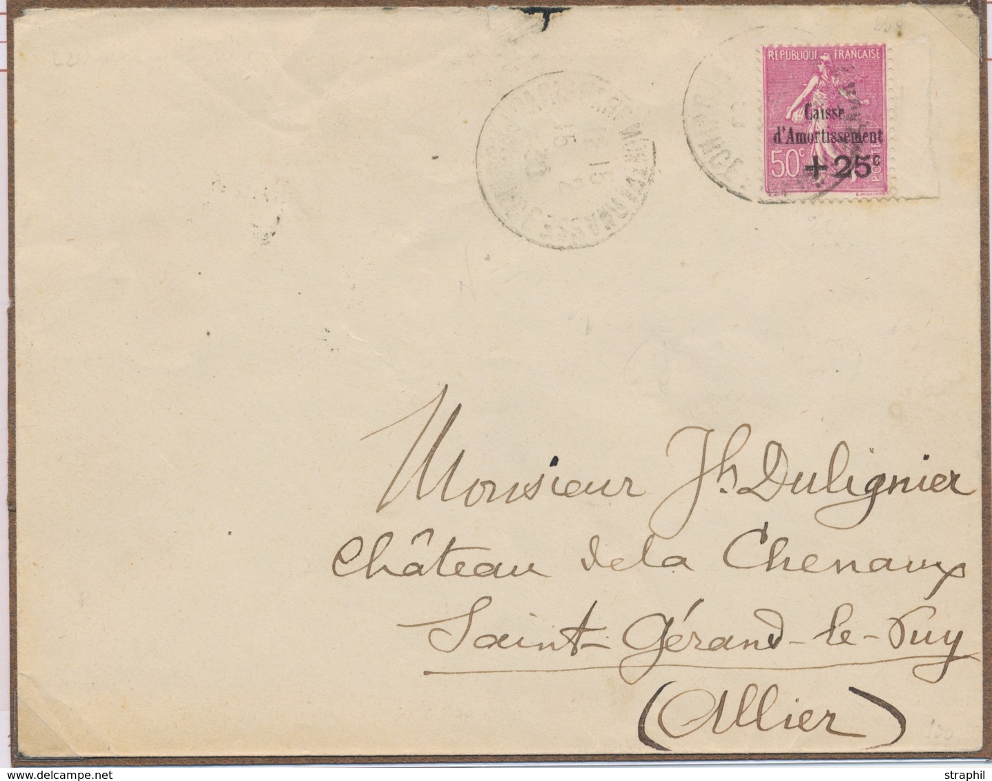 L CA Sur Lettre - L - N°254 Obl Paris / Gare Montparnasse - 15/2/30 - B/TB - Covers & Documents