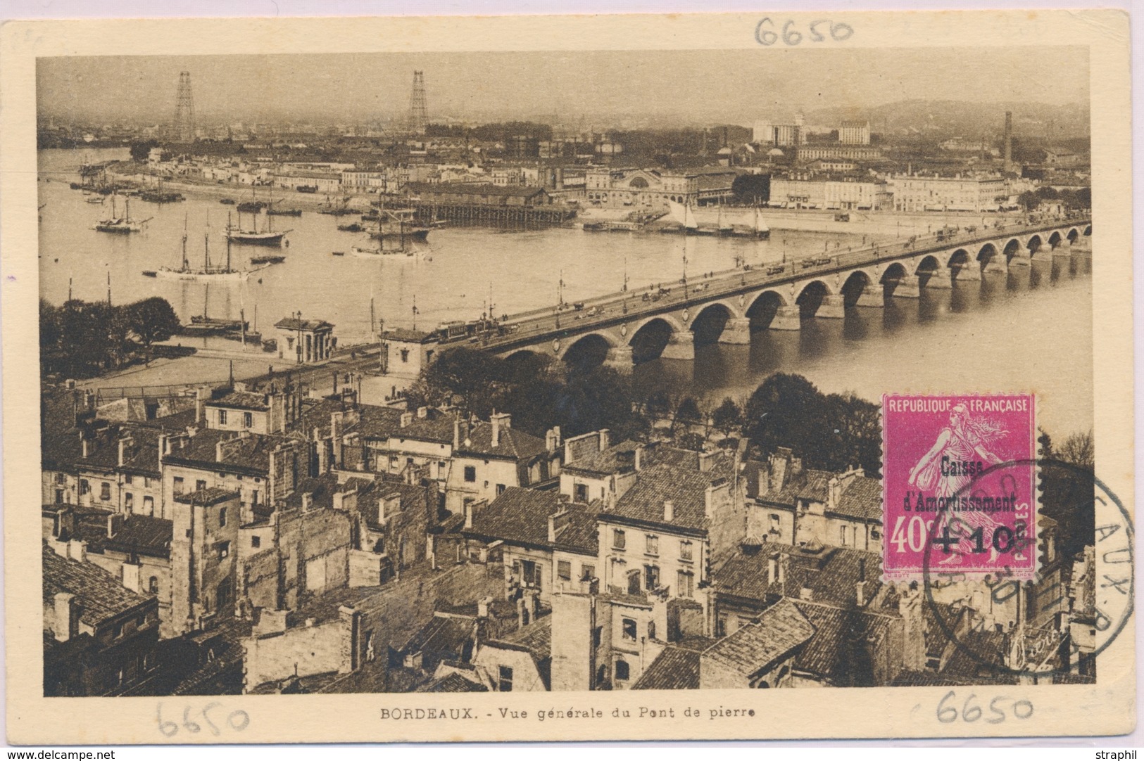 CP CA Sur Lettre - CP - N°266 Obl Bordeaux - Nov. 1930 - TB - Covers & Documents