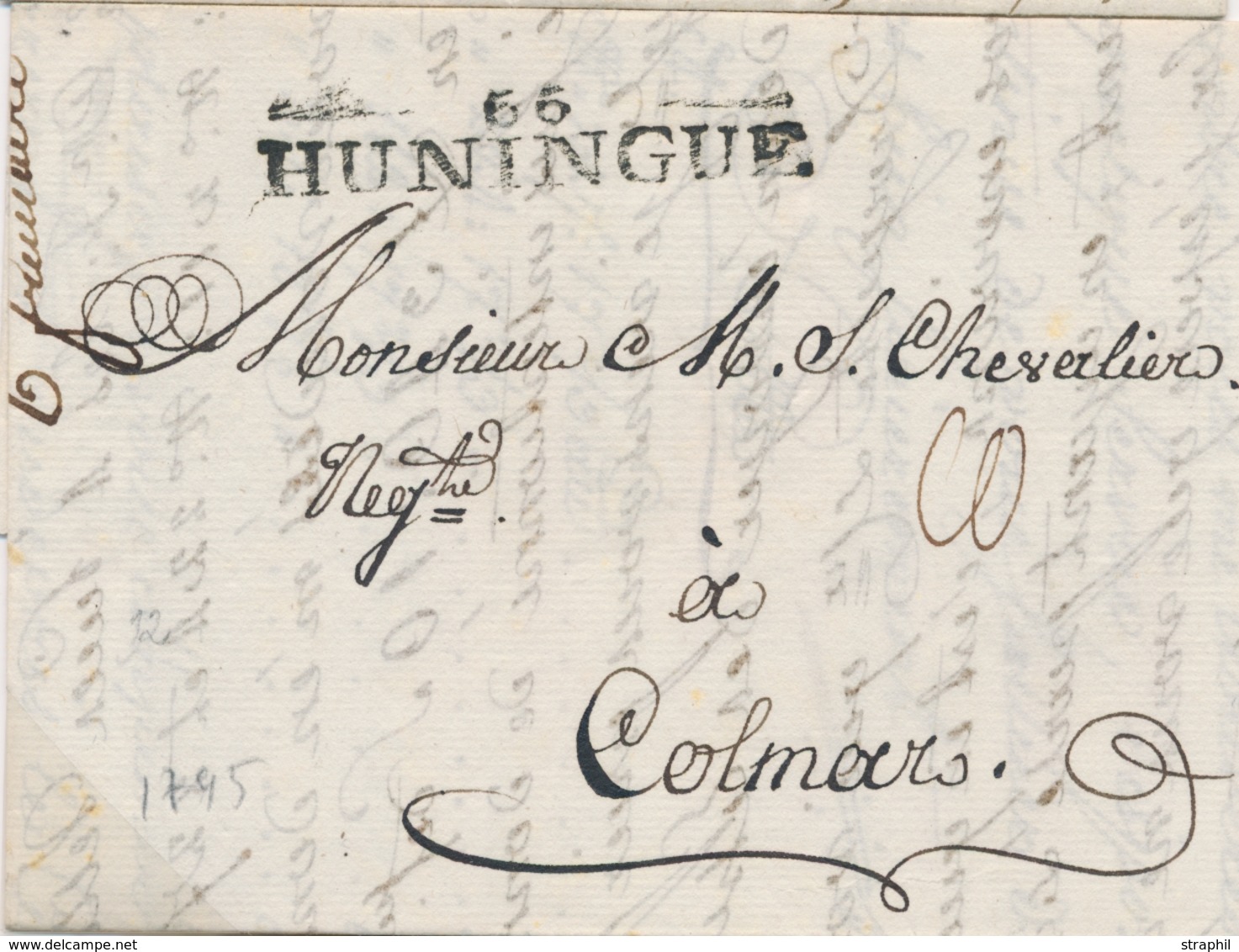 LAC M. POSTALES 19ème Siècle - HAUT-RHIN (Dépt 66) - LAC - 66 HUNINGUE - 1795- TB - Covers & Documents