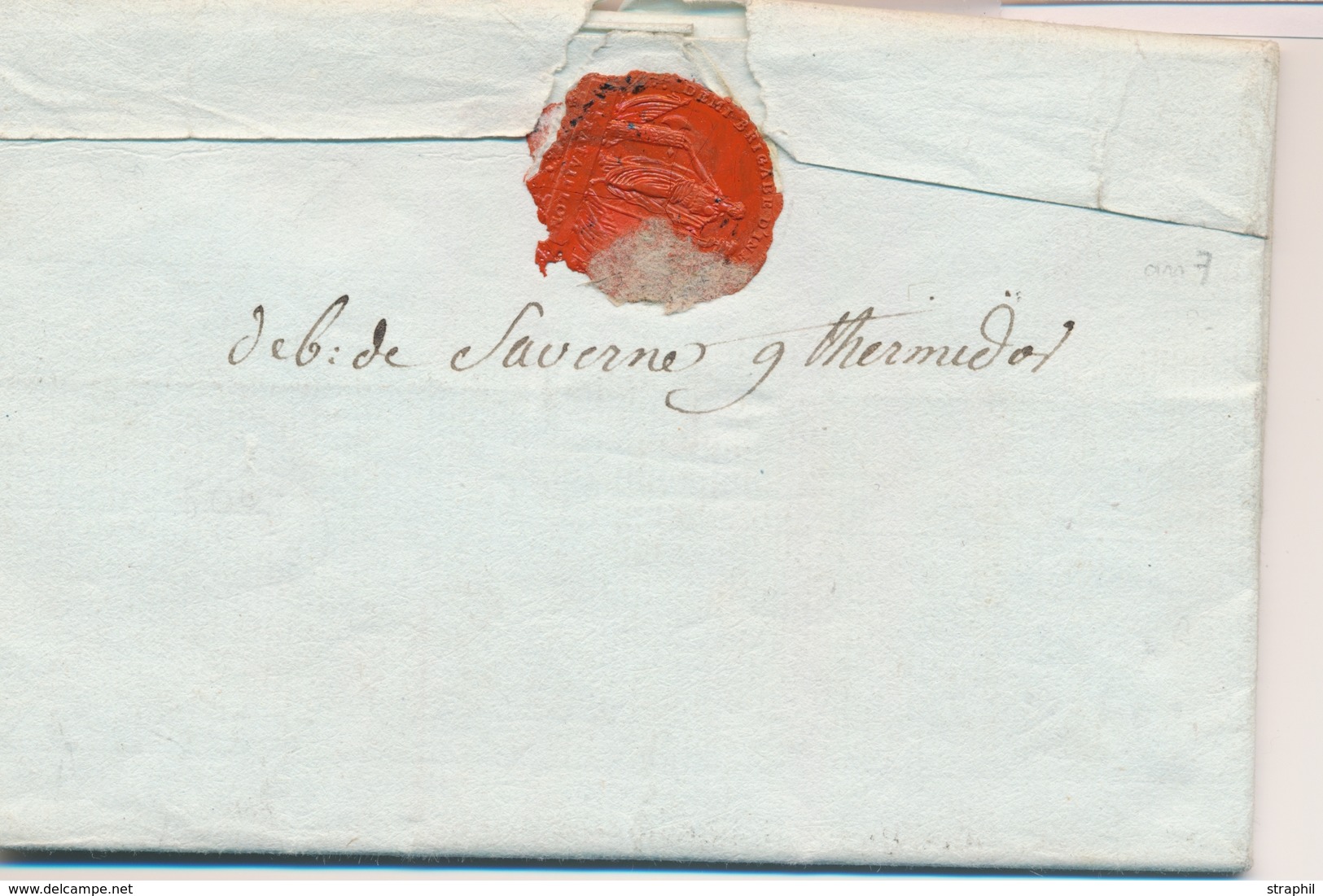 LAC DEBOURSES - LAC - Déb. De Saverne (manuscrit) - TB - Briefe U. Dokumente