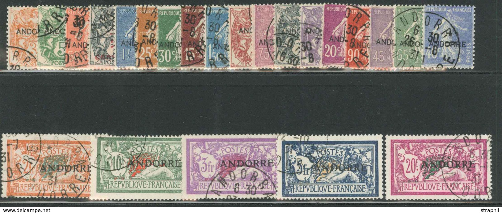 O ANDORRE - O - N°1/23 - TB - Unused Stamps