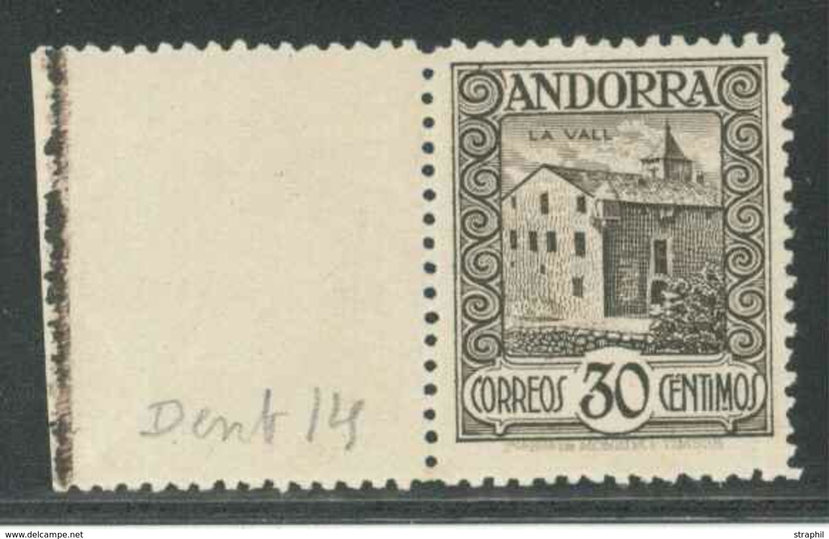 ** ANDORRE ESP. - ** - N°21A - BDF - TB/SUP - Unused Stamps