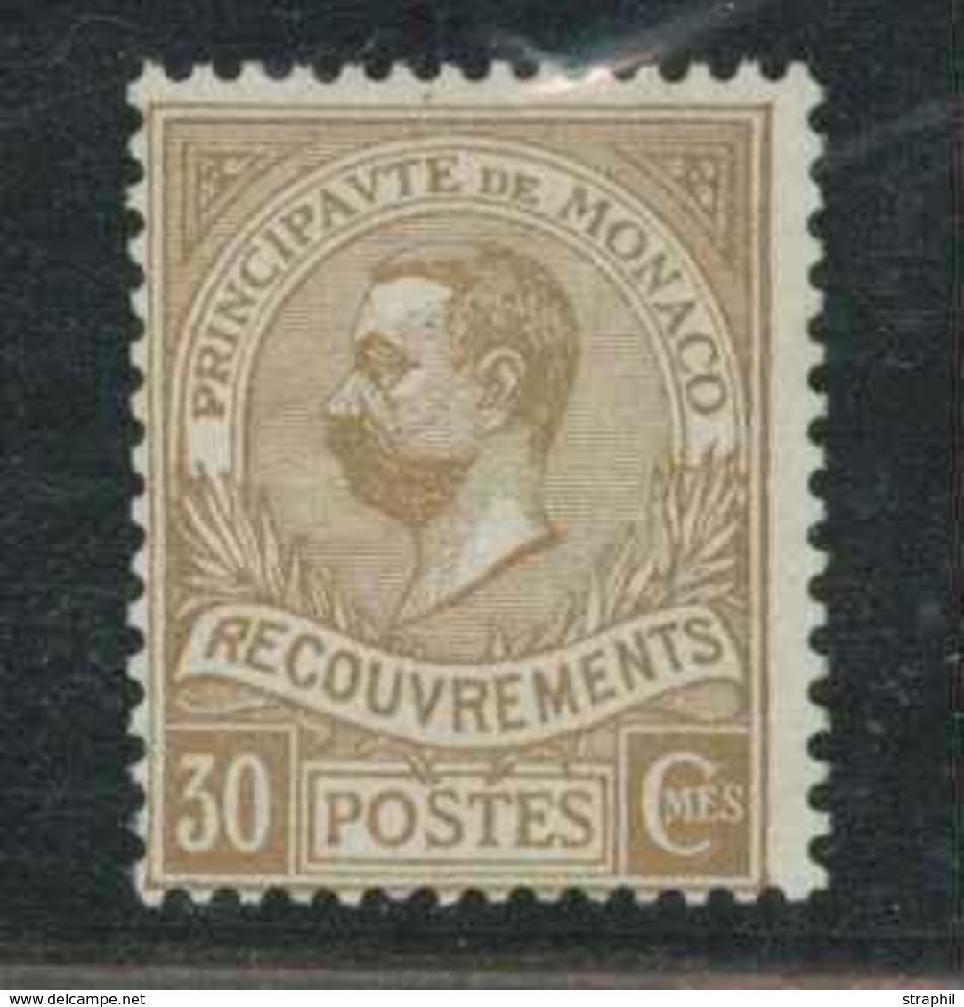 (**) MONACO / TIMBRES TAXE - (**) - N°10 - Regommé - TB - Other & Unclassified
