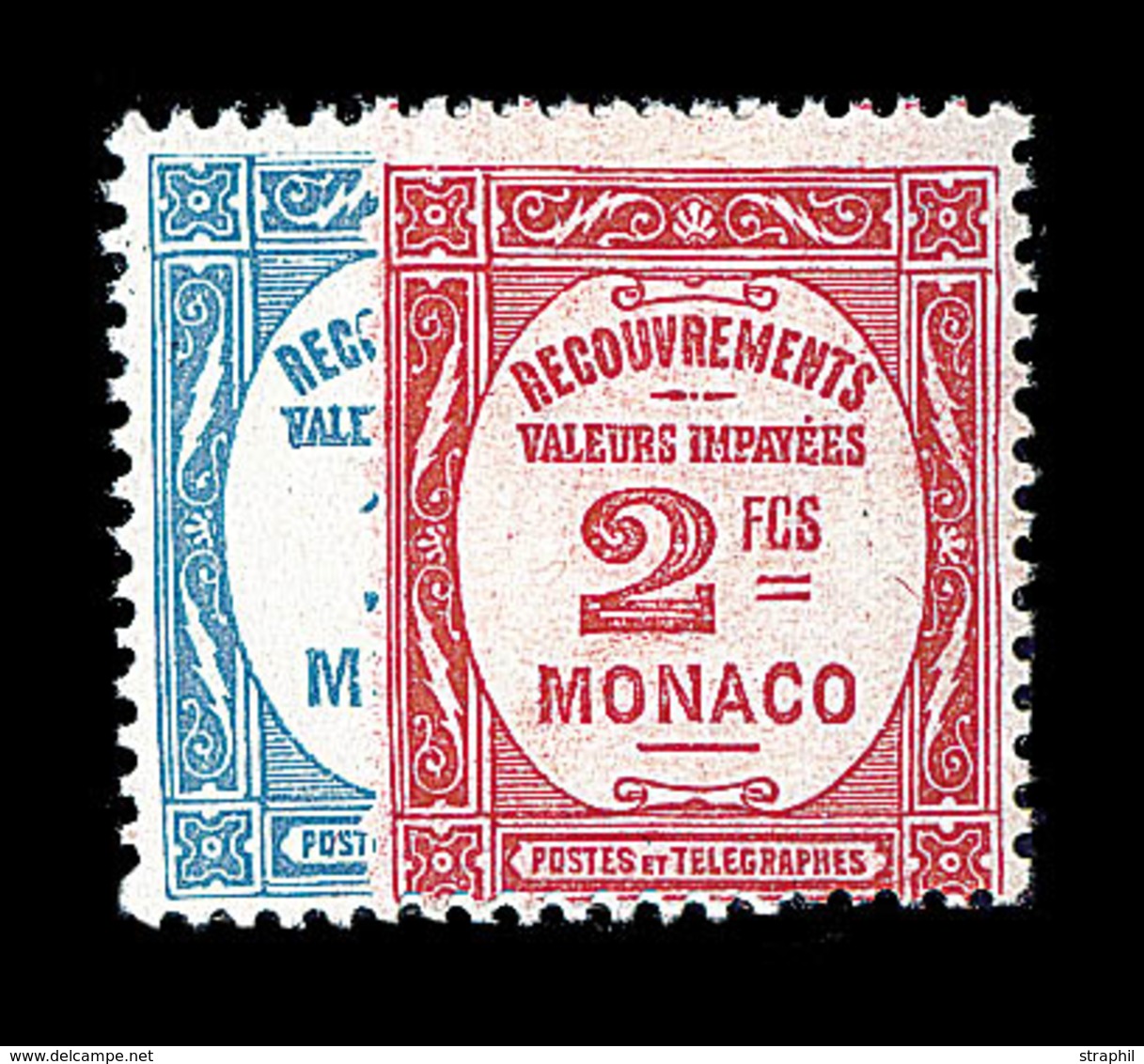 ** MONACO / TIMBRES TAXE - ** - N°27/8 - Les 2 Val. - TB - Other & Unclassified