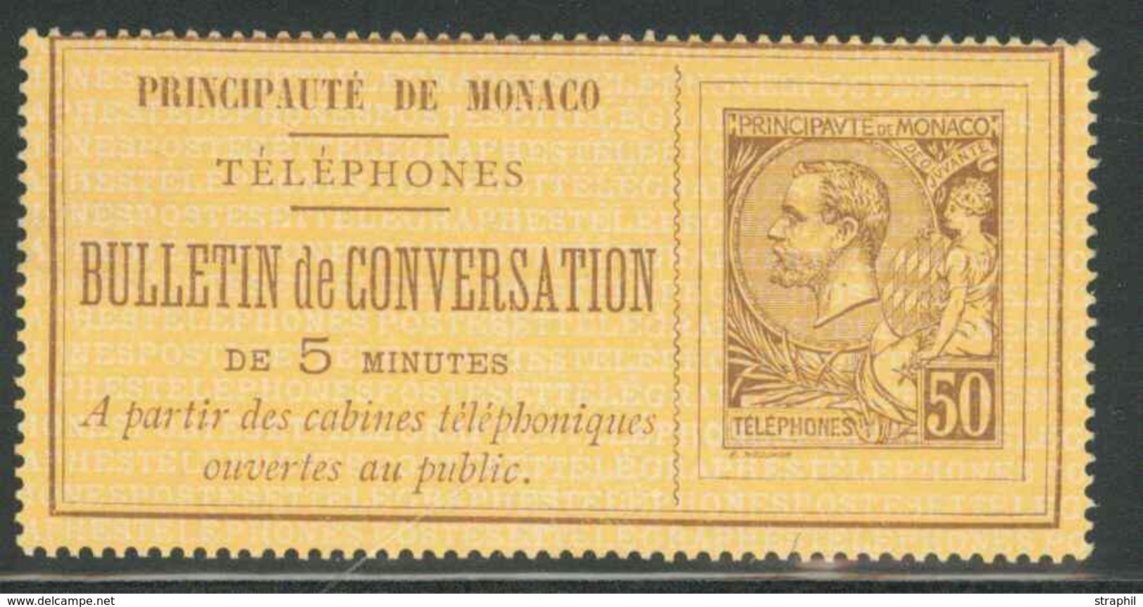 (*) MONACO / TIMBRES TELEPHONE - (*) - N°1 - TB - Sonstige & Ohne Zuordnung