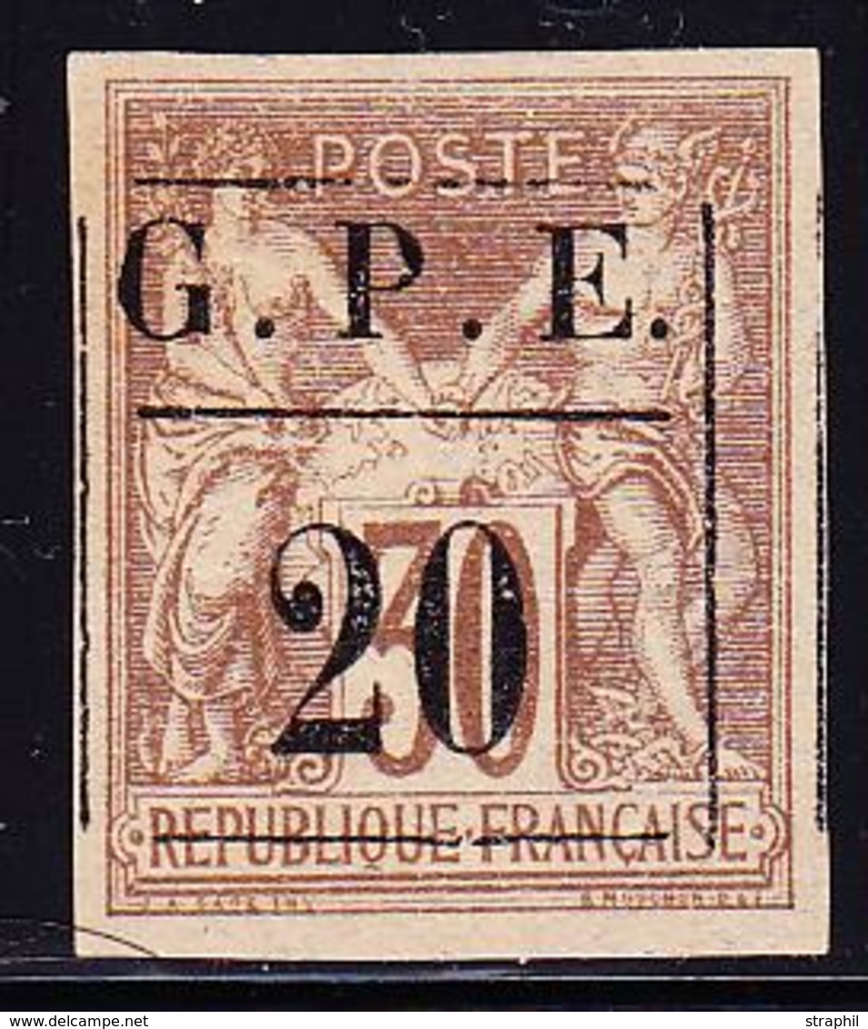 (*) GUADELOUPE - (*) - N°1 - 20c S/30c Brun - SG - TB - Other & Unclassified