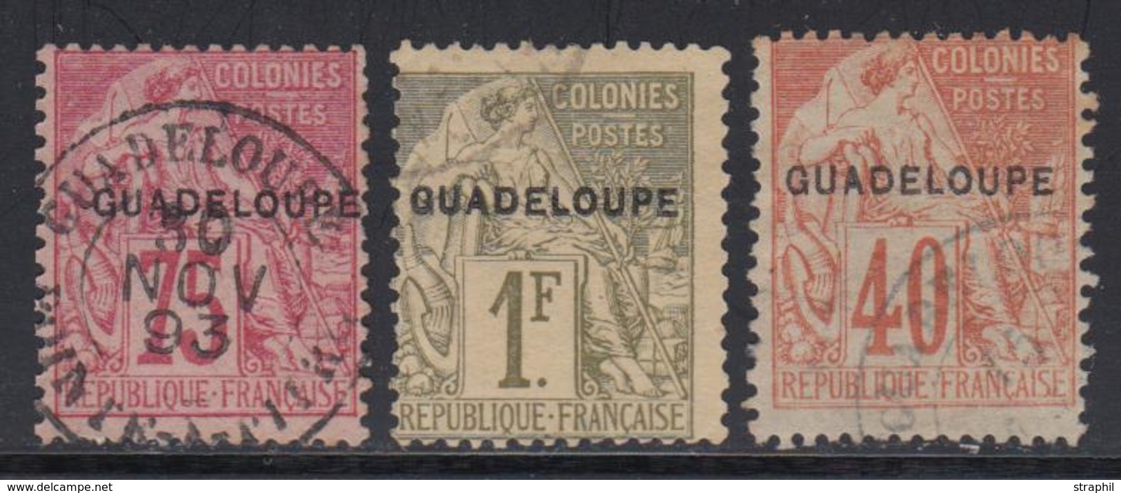 O GUADELOUPE - O - N°24/26 - 3 Val - TB - Other & Unclassified