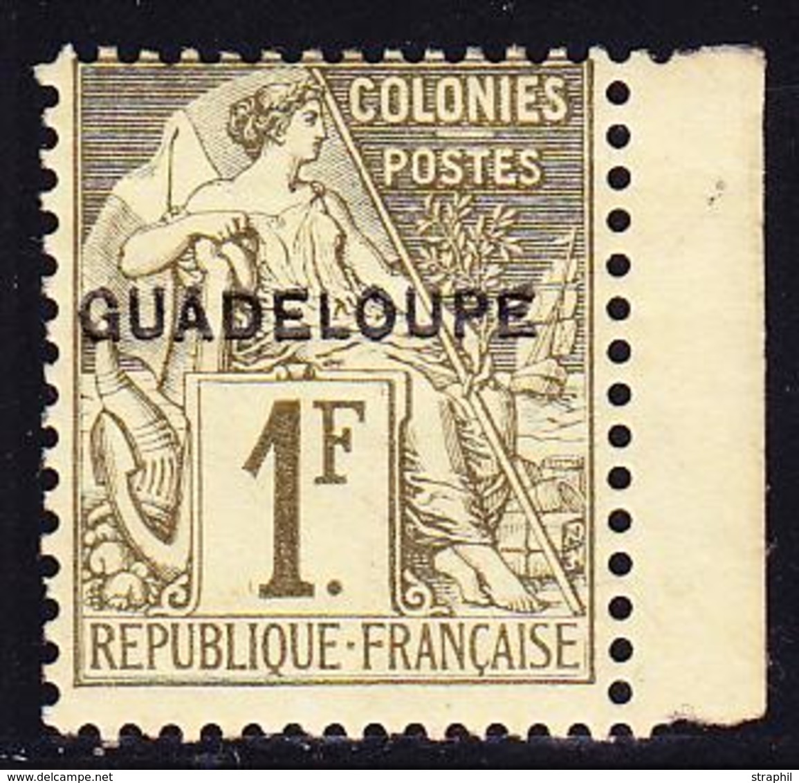 ** GUADELOUPE - ** - N°26 - 1F Olive - BdF - TB - Other & Unclassified