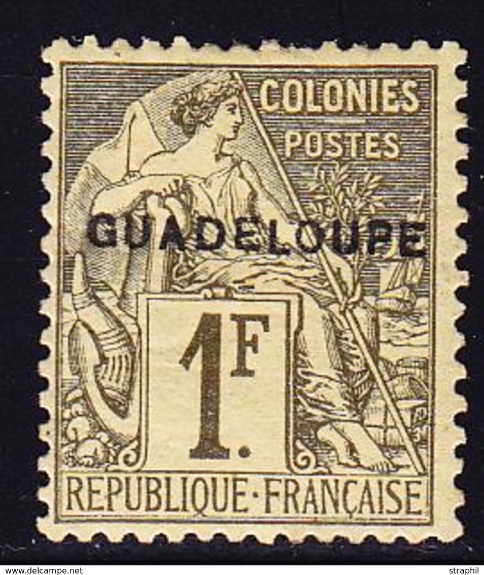 * GUADELOUPE - * - N°26 - 1F Olive - TB - Other & Unclassified
