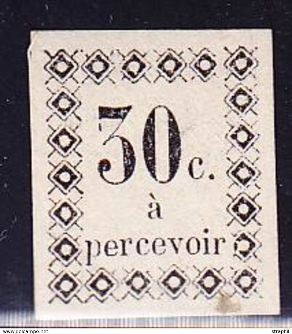 (*) GUADELOUPE - TIMBRES TAXE - (*) - N°5 - 30c Noir S/blanc - TB - Other & Unclassified