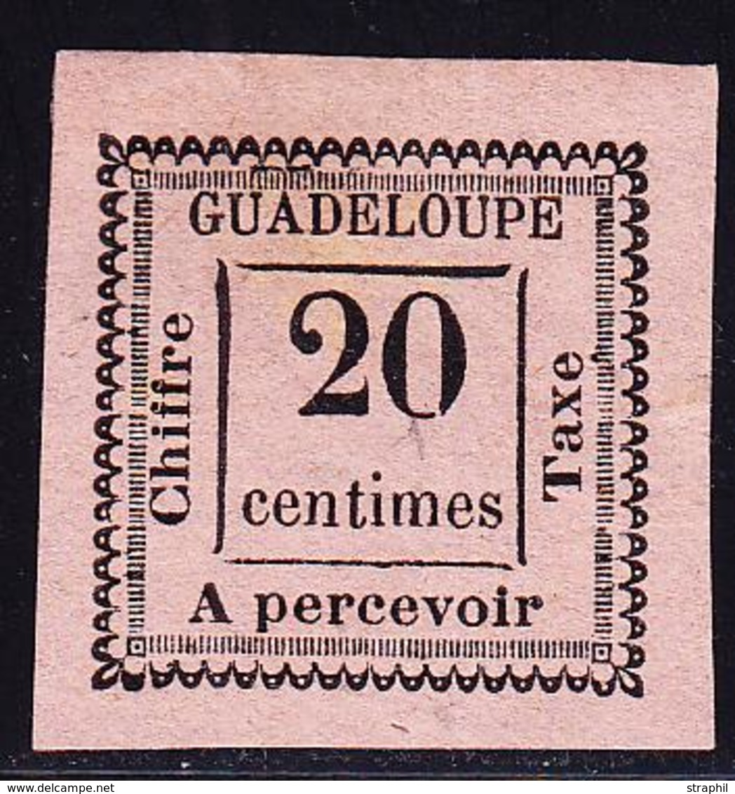 (*) GUADELOUPE - TIMBRES TAXE - (*) - N°9 - Signé A. Brun - TB - Sonstige & Ohne Zuordnung