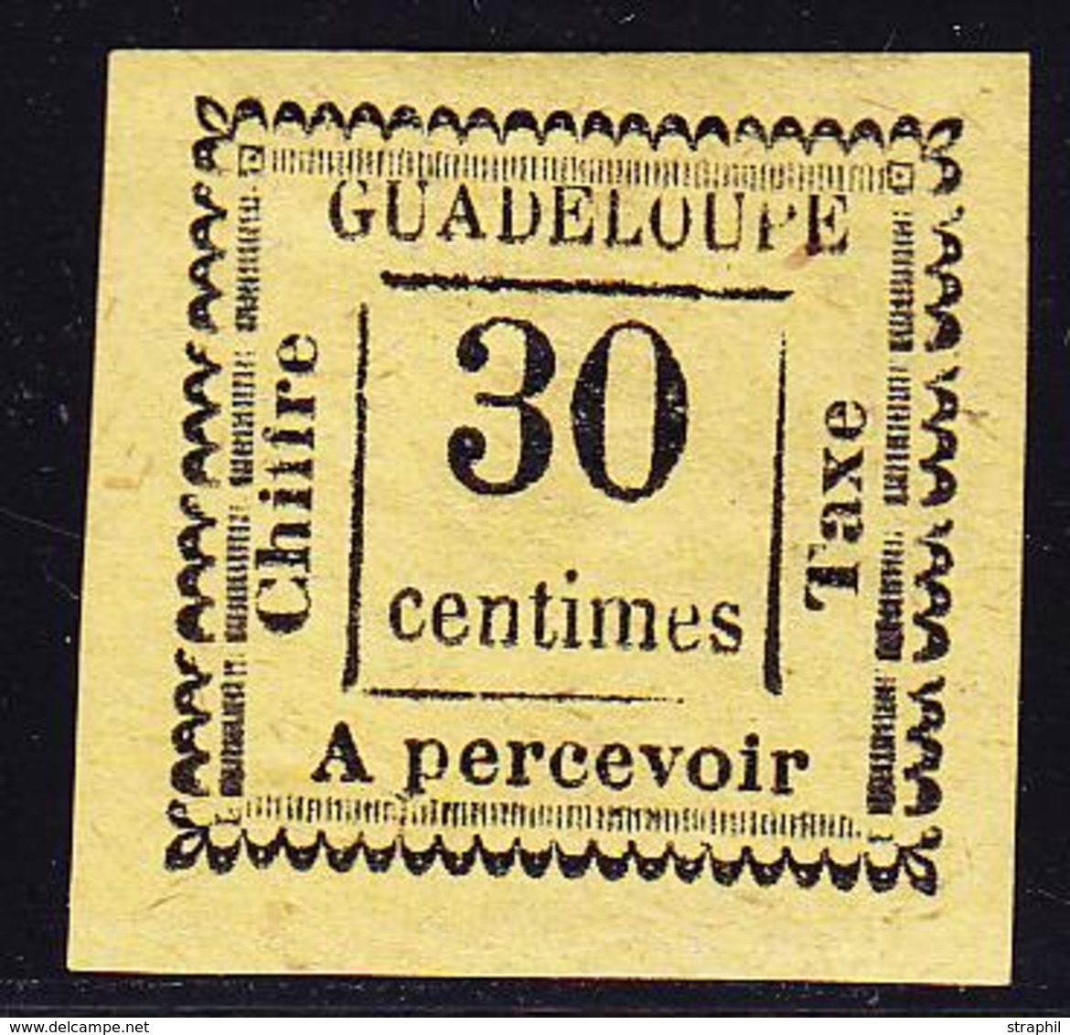 * GUADELOUPE - TIMBRES TAXE - * - N°10 - Belles Marges - Signé A.Brun - TB - Sonstige & Ohne Zuordnung