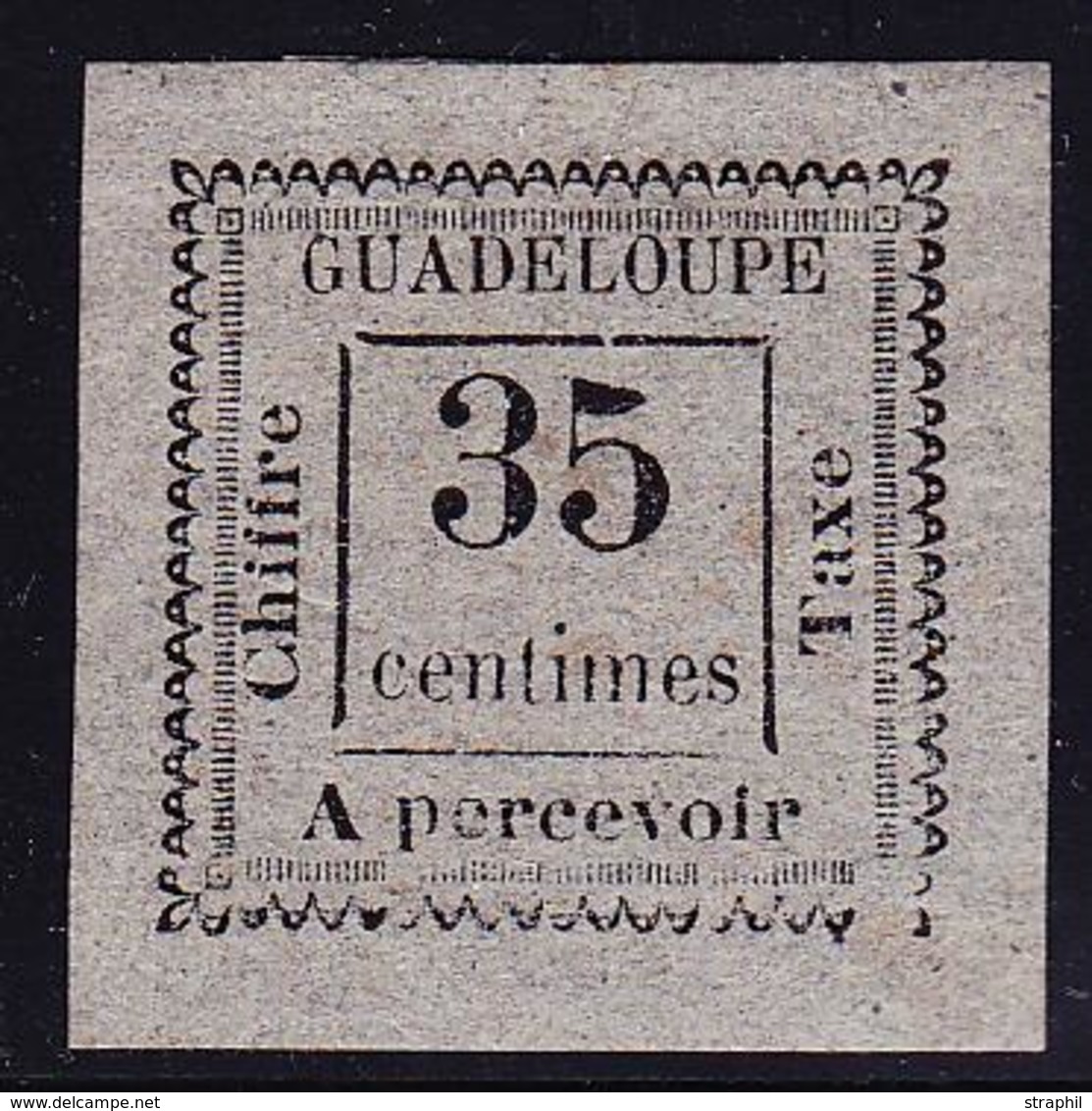 * GUADELOUPE - TIMBRES TAXE - * - N°11 - 35c Gris - TB - Sonstige & Ohne Zuordnung