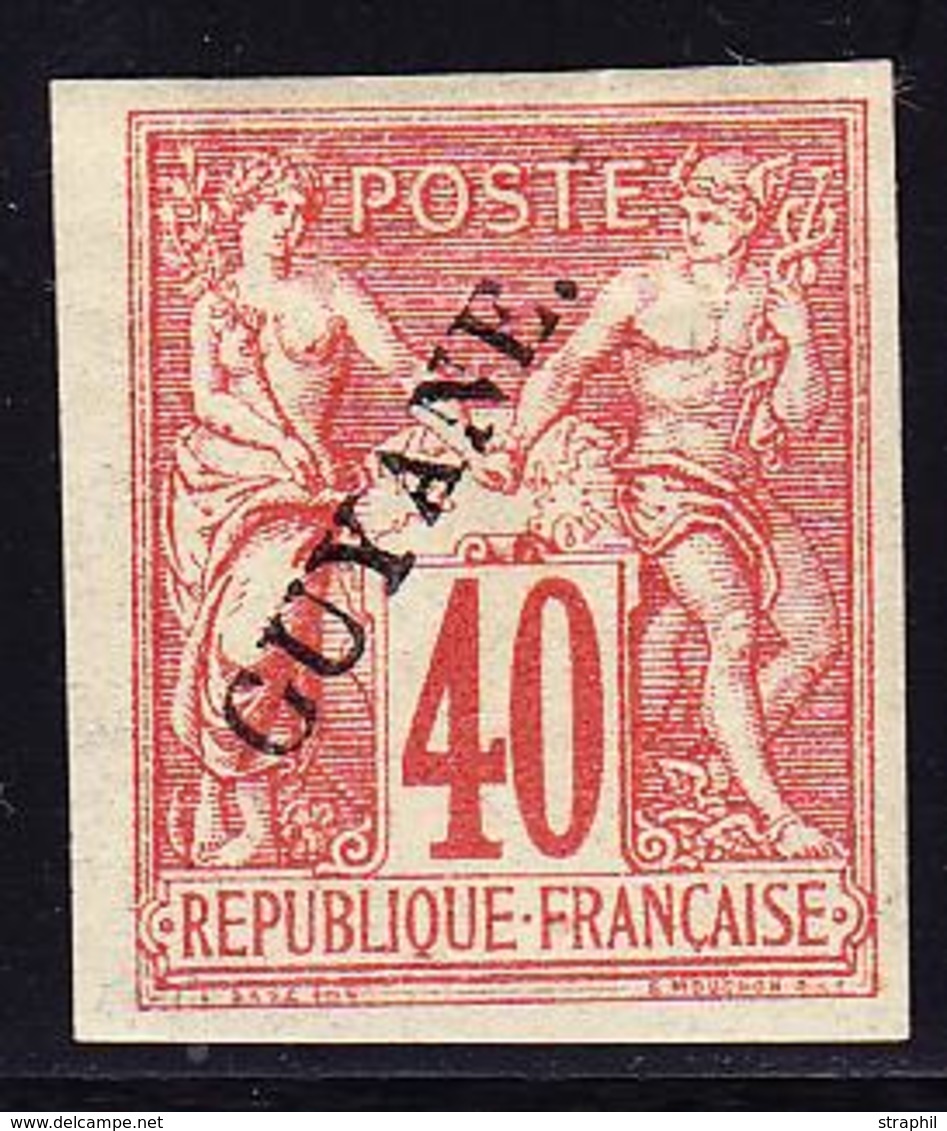 * GUYANE - * - N°13 - 40c Rge Orange - TB - Other & Unclassified