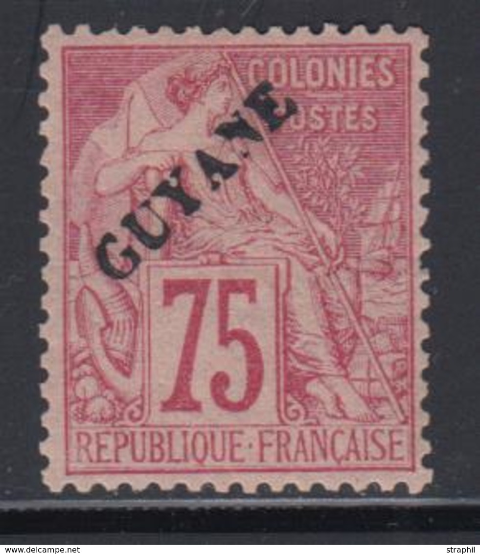 * GUYANE - * - N°27 - 75c Carmin Rose - TB - Other & Unclassified