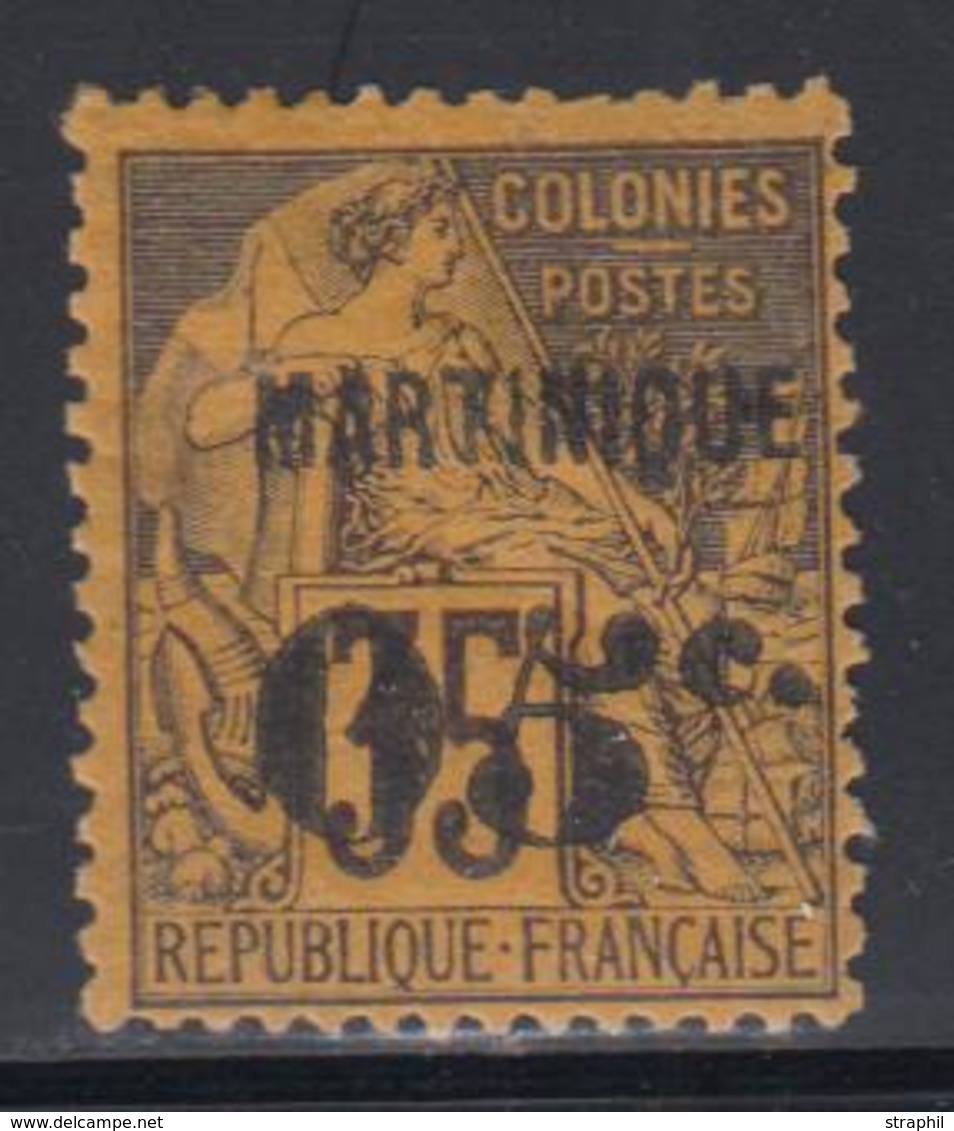* MARTINIQUE - TIMBRES POSTE - * - N°13c - 05 S/35c - "5" Penché - TB - Other & Unclassified