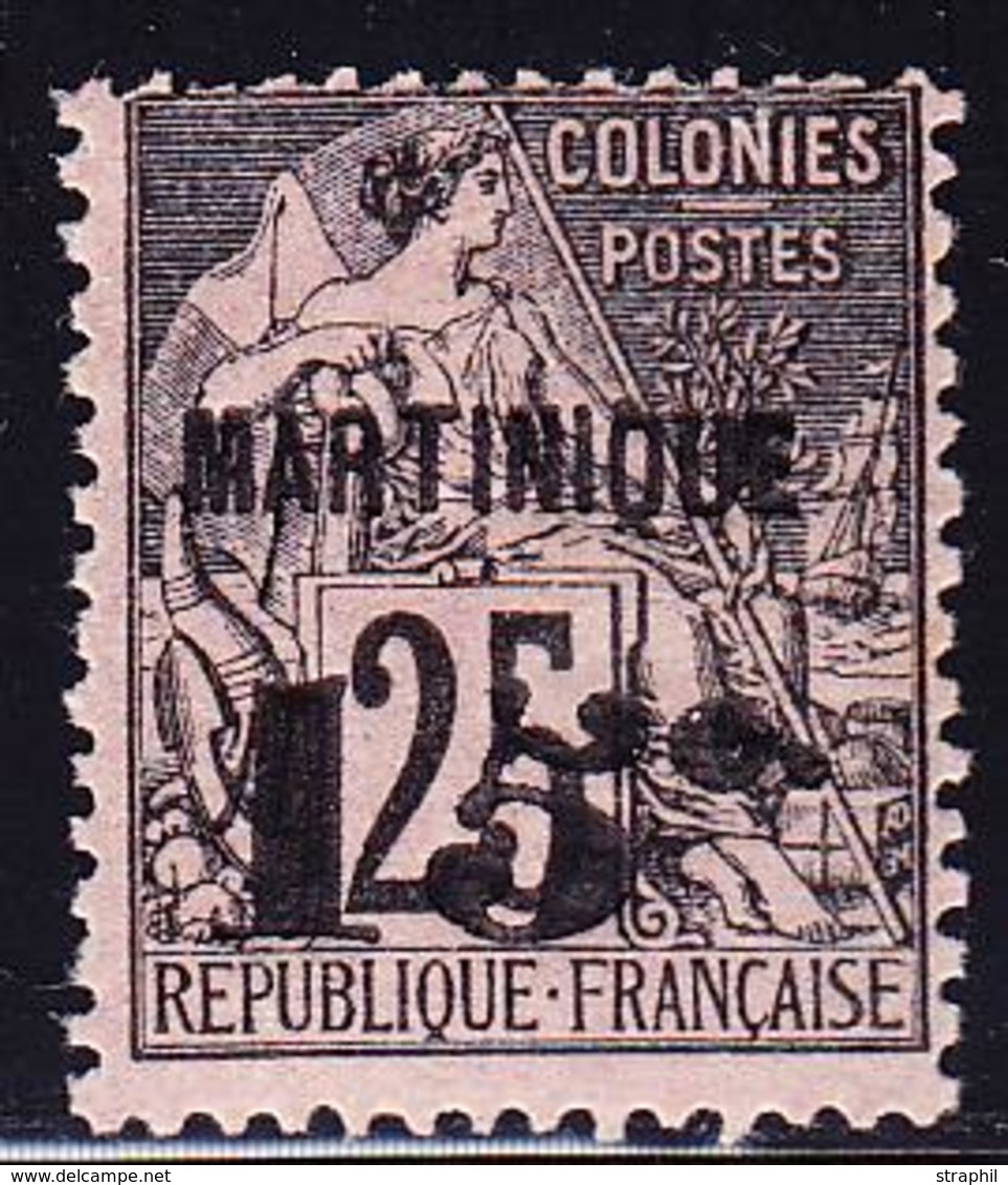 ** MARTINIQUE - TIMBRES POSTE - ** - N°17c - 15 S/25 - "5" Penché - TB - Sonstige & Ohne Zuordnung