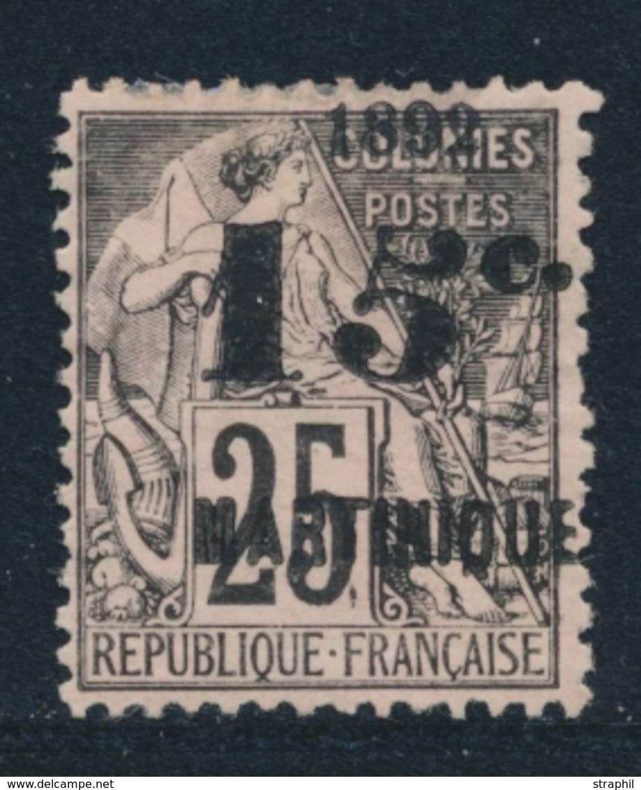 (*) MARTINIQUE - TIMBRES POSTE - (*) - N°17c - 15 S/25 - "5" Penché - TB - Other & Unclassified