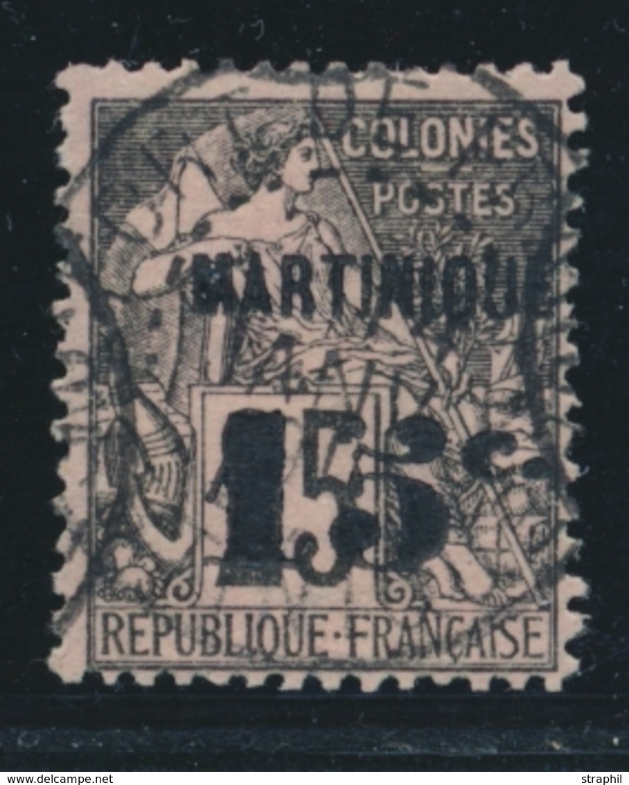 O MARTINIQUE - TIMBRES POSTE - O - N°17c - "5" Penché - TB - Sonstige & Ohne Zuordnung