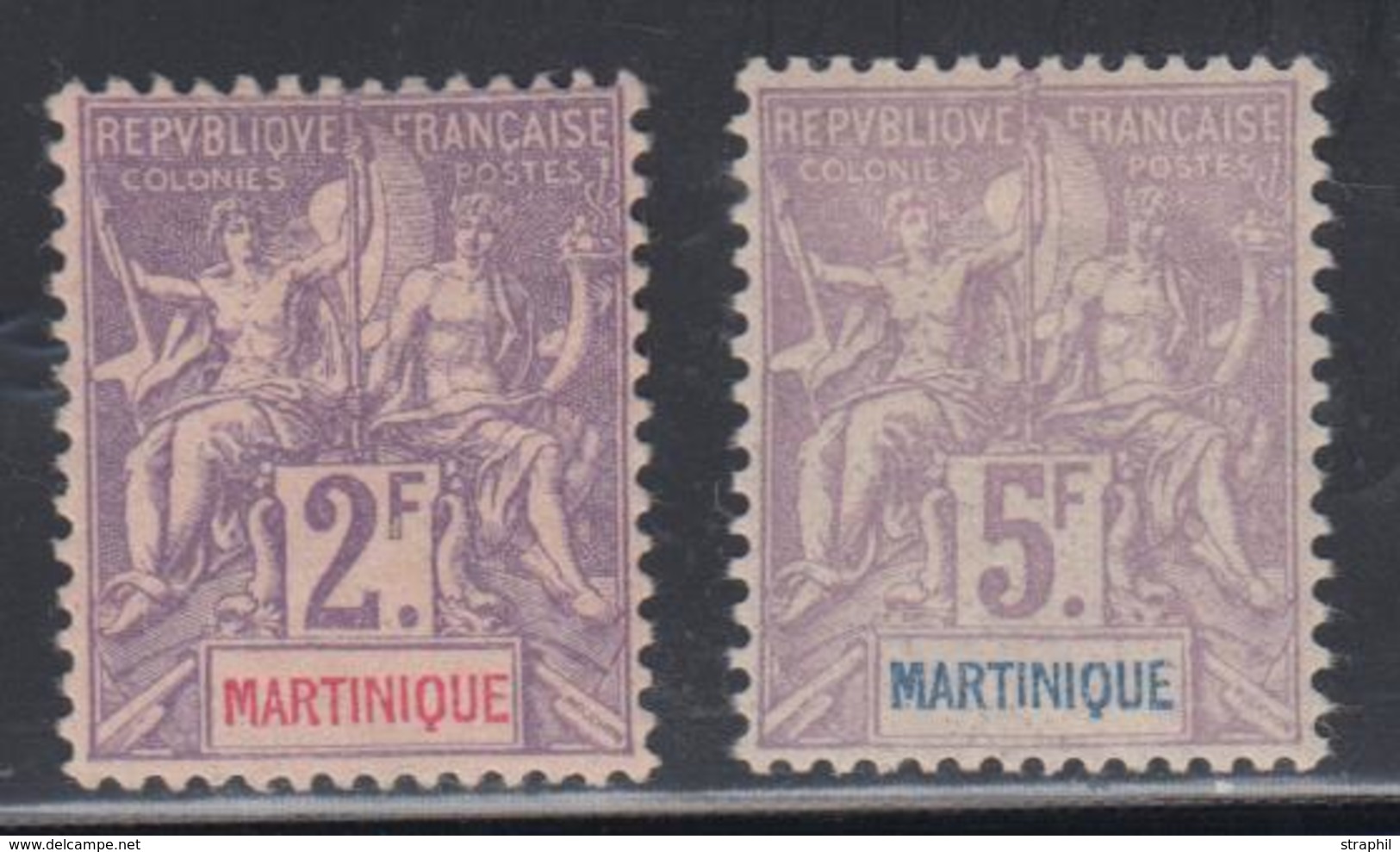 * MARTINIQUE - TIMBRES POSTE - * - N°50/51 - 2F Et 5F - TB - Other & Unclassified