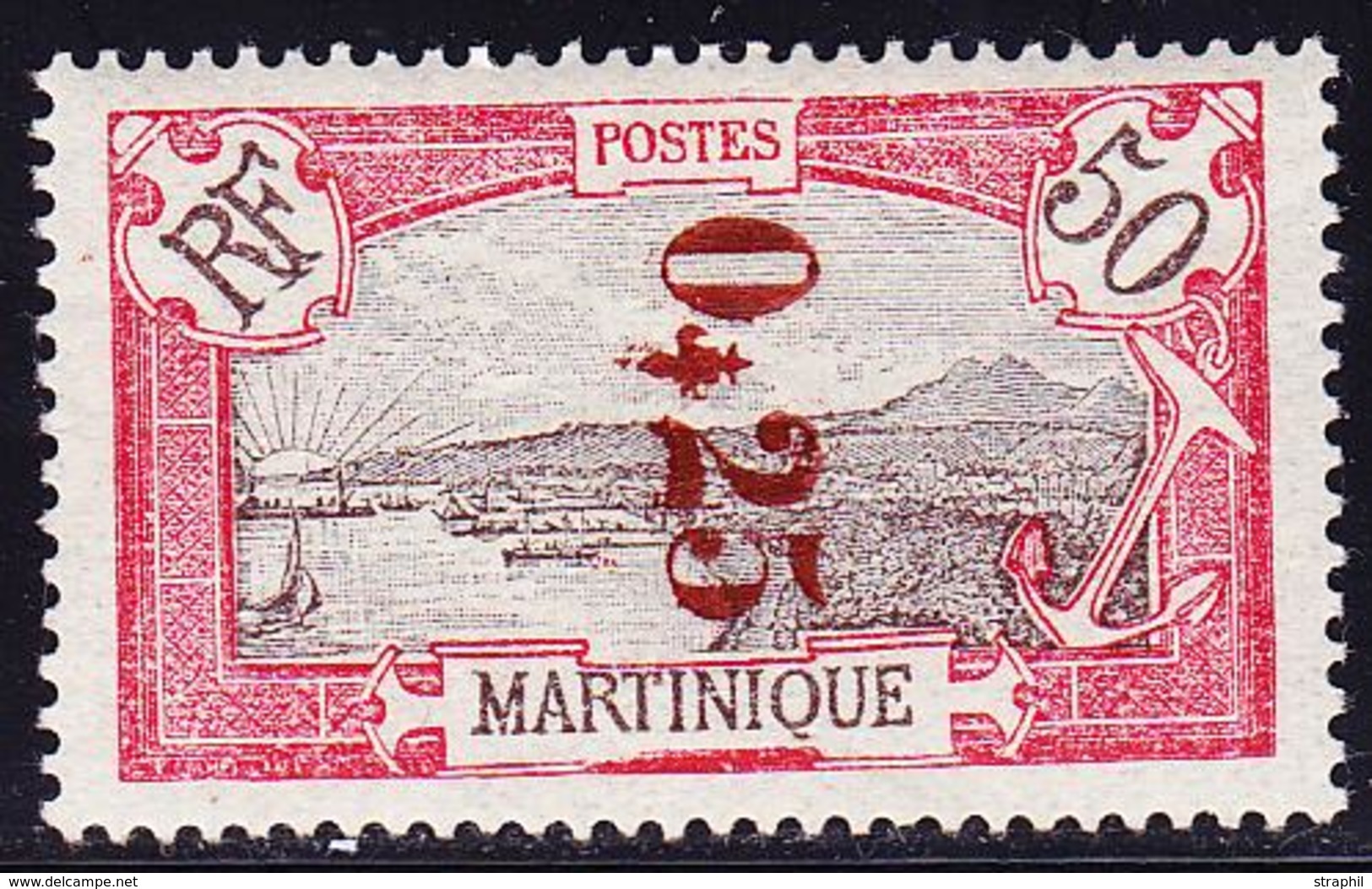 * MARTINIQUE - TIMBRES POSTE - * - N°109 - 0,25 S/50c - Signé GUY - TB - Sonstige & Ohne Zuordnung