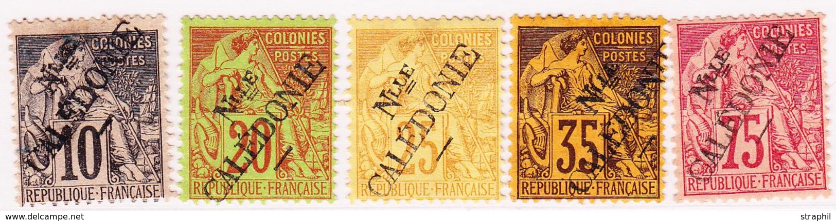 (*) NOUVELLE CALEDONIE - (*) - N°25, 27/8, 31, 33, - 5 Valeurs - TB - Vide