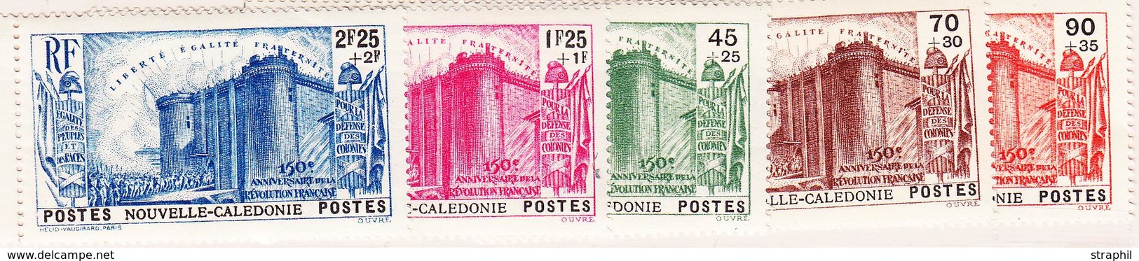 ** NOUVELLE CALEDONIE - ** - N°175/79 - BDF - Révolution - TB - Vide