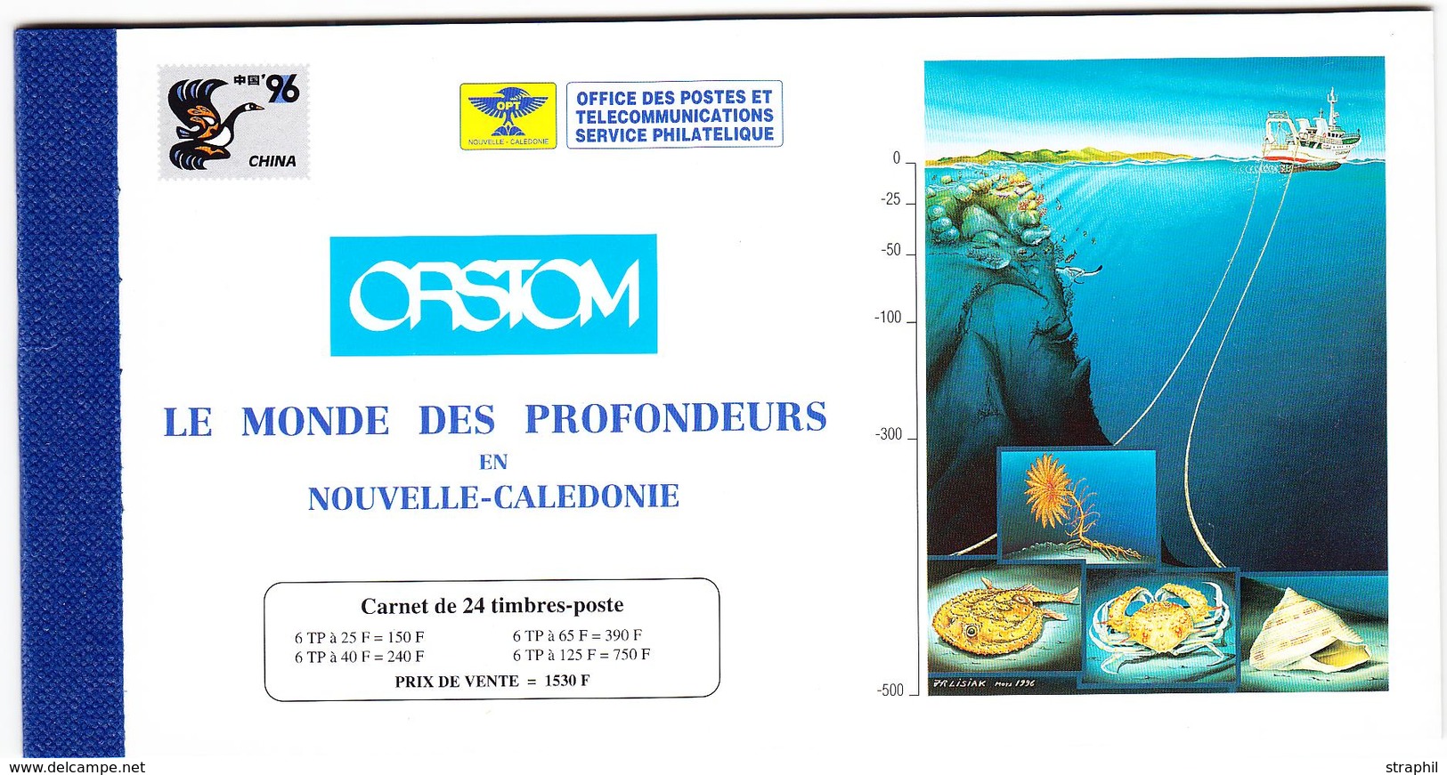 ** NELLE CALEDONIE - CARNETS - ** - N°C710 - (N°710/13) - China 96 - TB - Vide