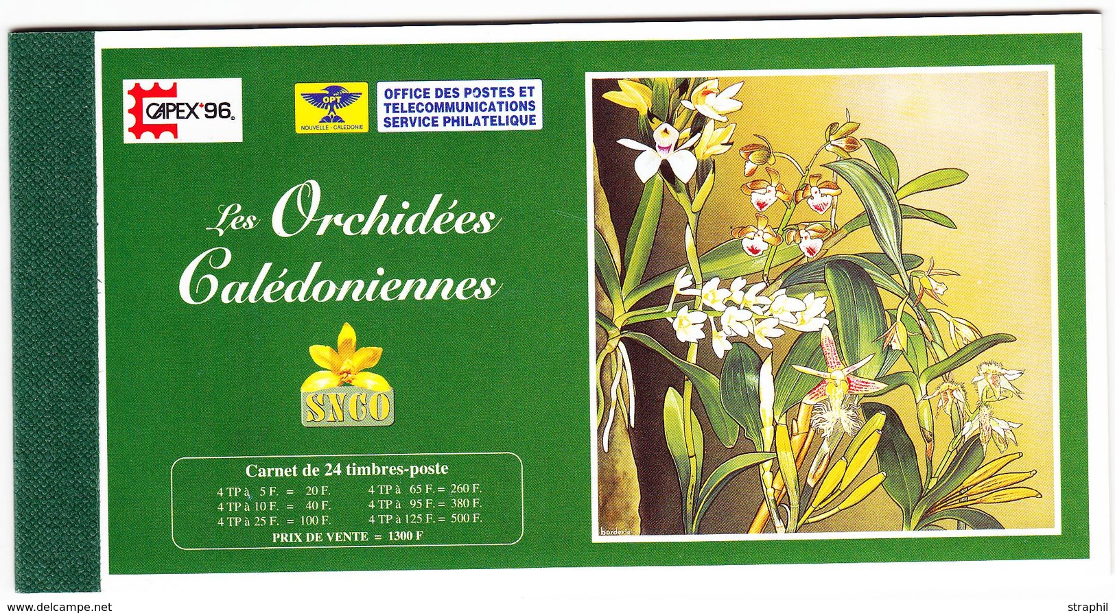** NELLE CALEDONIE - CARNETS - ** - N°C714 - (N°714/19) - Orchidées - TB - Vide