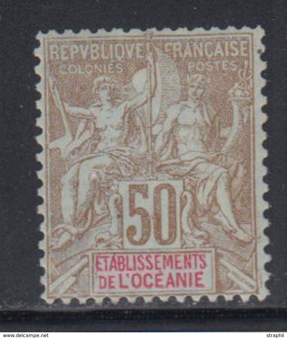 * OCEANIE - * - N°20 - 50c Bistre Et Rouge - TB - Other & Unclassified