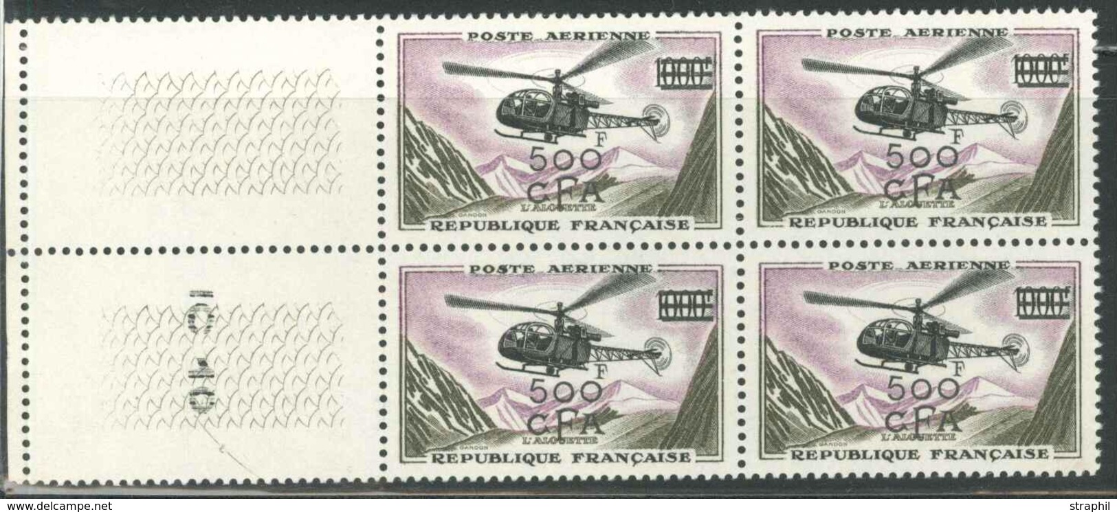 ** CFA - Dépt De La REUNION - POSTE AERIENNE - ** - N°57 - Bloc De 4 - BDF - TB - Sonstige & Ohne Zuordnung