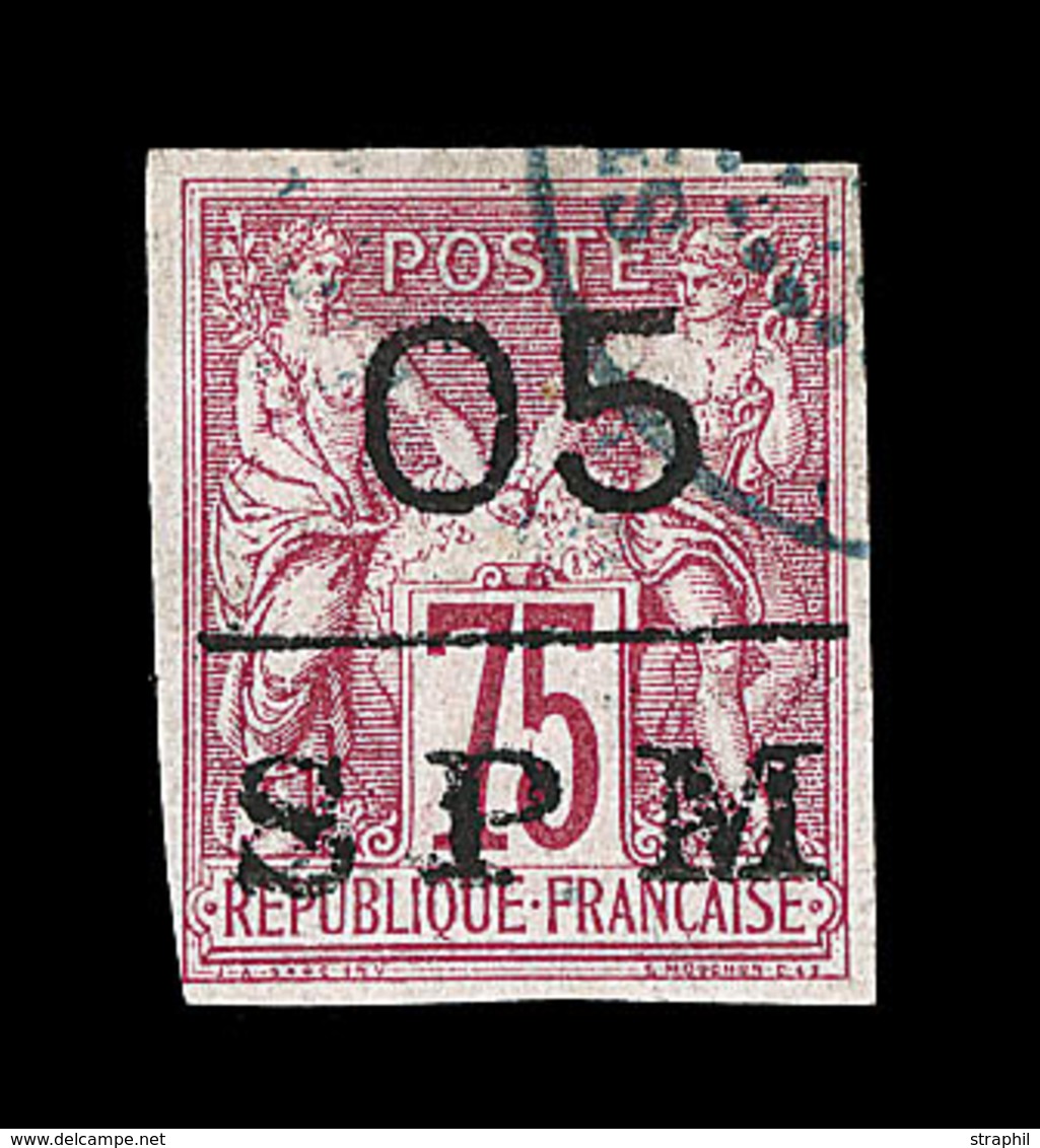 O SAINT PIERRE ET MIQUELON - O - N°10 - 05 S/75c Rose - TB - Vide