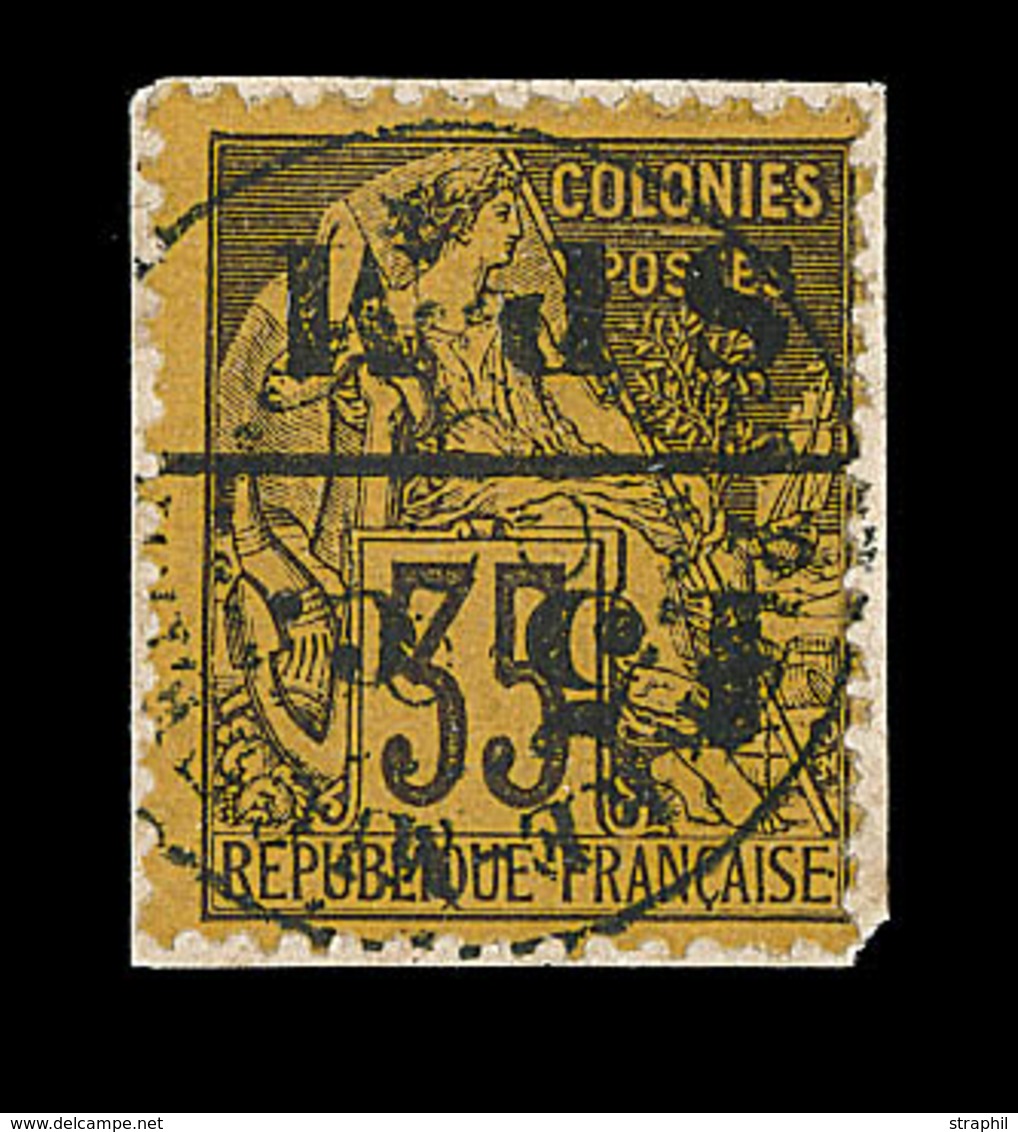 F SAINT PIERRE ET MIQUELON - F - N°13a - 15c S/35c Violet Noir S/jaune - Signé Scheller - TB - Vide