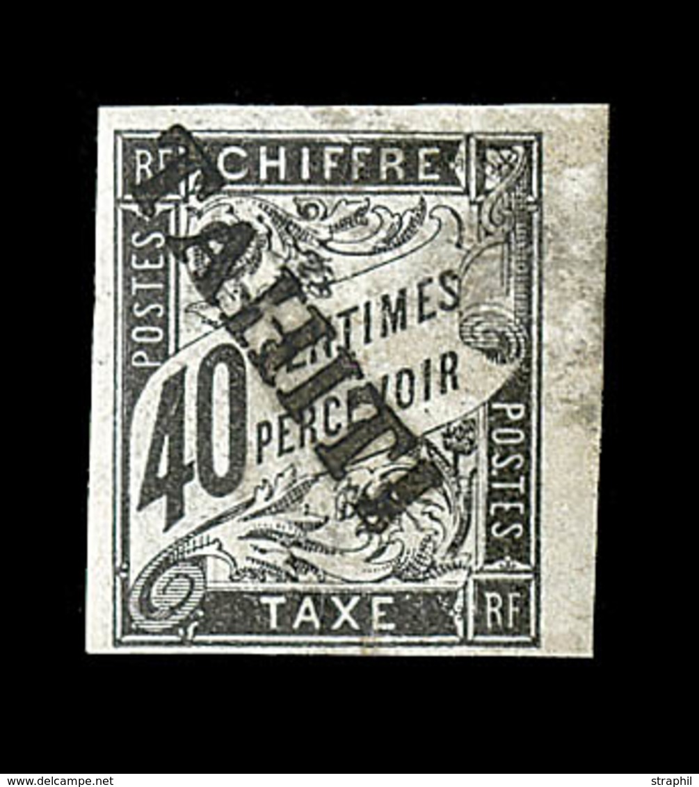 * TAHITI - TIMBRES TAXE - * - N°10 - 40c Noir - BdF - TB - Other & Unclassified