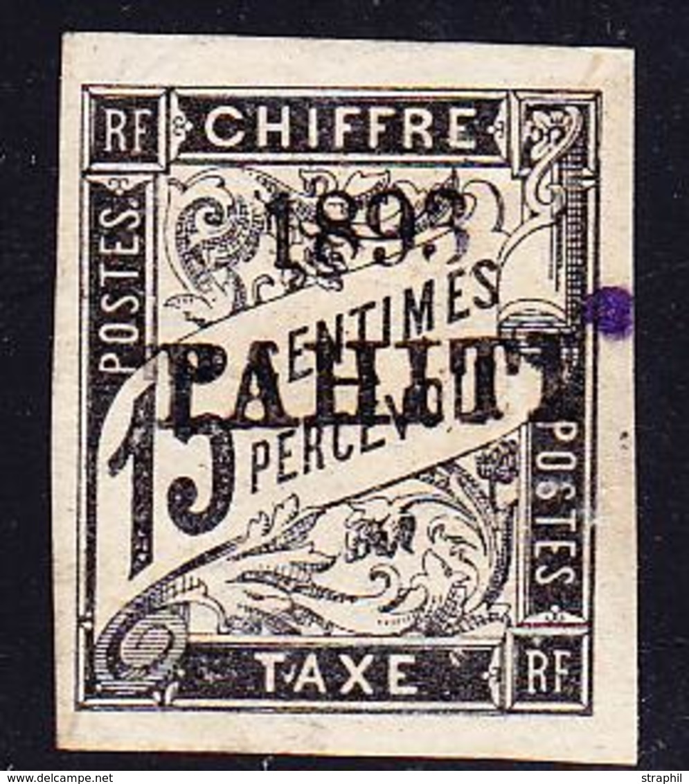 * TAHITI - TIMBRES TAXE - * - N°20 - 15c Noir -TB - Other & Unclassified